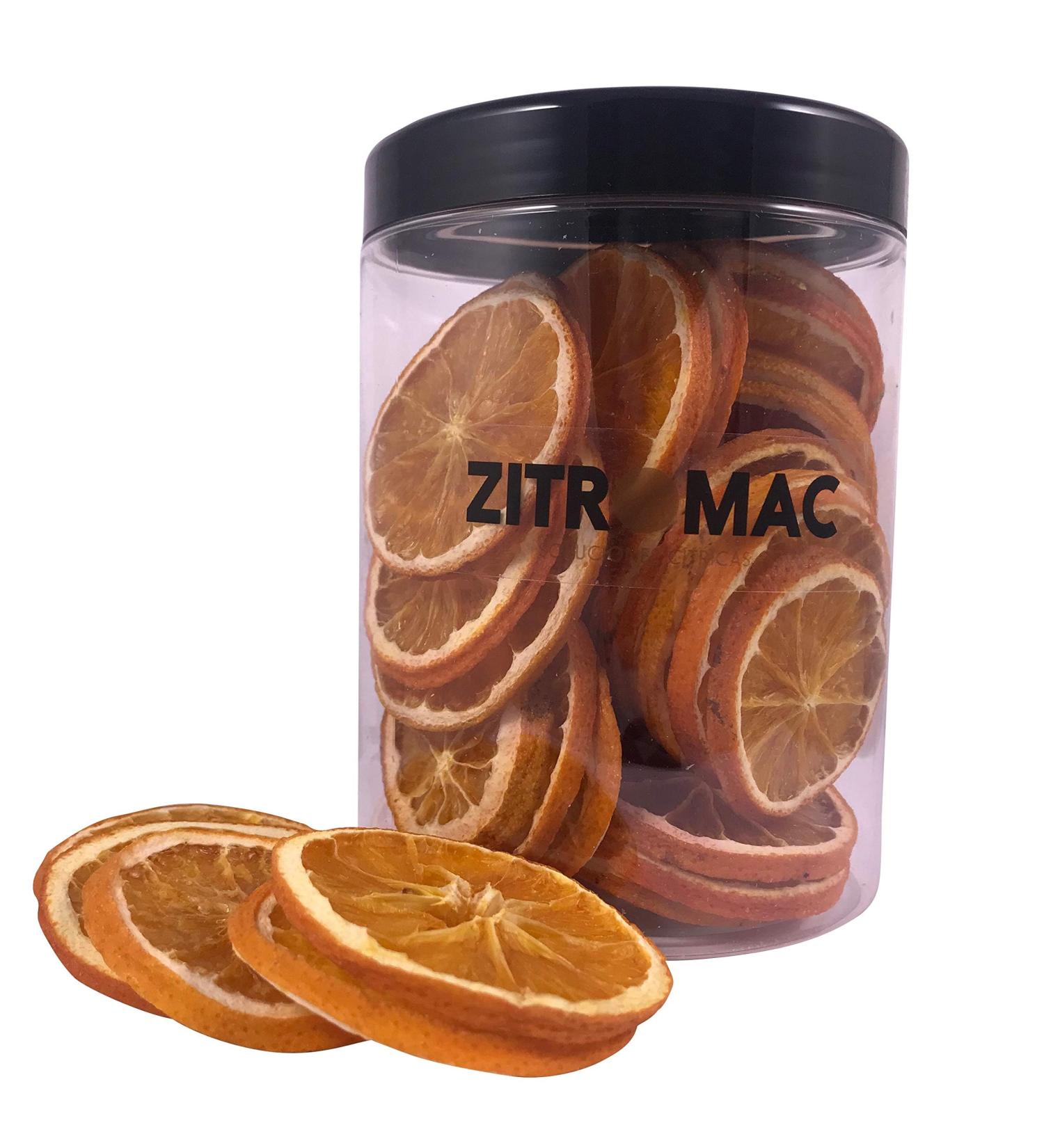 ZITROMAC Dried orange slices Dried fruits for cocktails Dried quality orange Dried fruit without sugar for decoration crystals drinks wreath making supplies Dried orange natural 100 Large jar Large jar - Buy Online on GoSupps.com