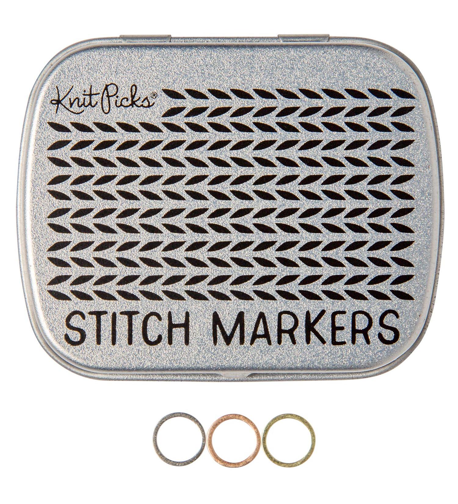 Knit Picks Metallic Stitch Marker Set - Small 45 Pk