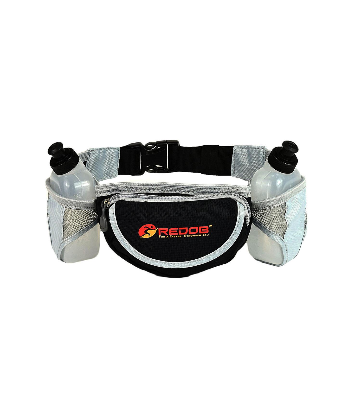 Durable Running Hydration Belt with 2 x 10oz Bottles | Redob Runners Waist Pack - Buy Online on GoSupps.com