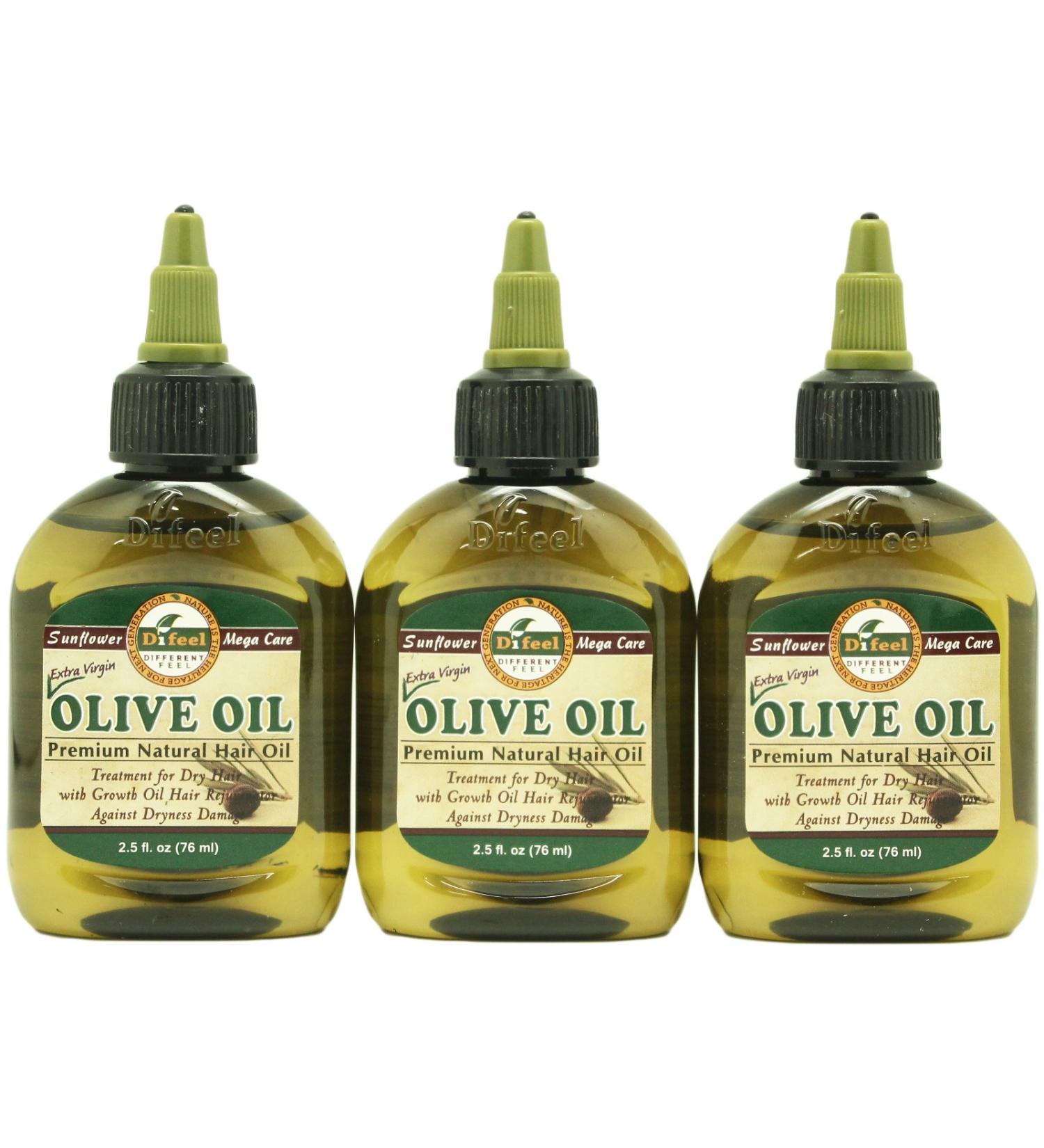 DIFEEL Premium Natural Hair Care Oil- 3pcs Set (Olive Oil) - Nourishing Treatment for Healthy Hair - Buy Online on GoSupps.com