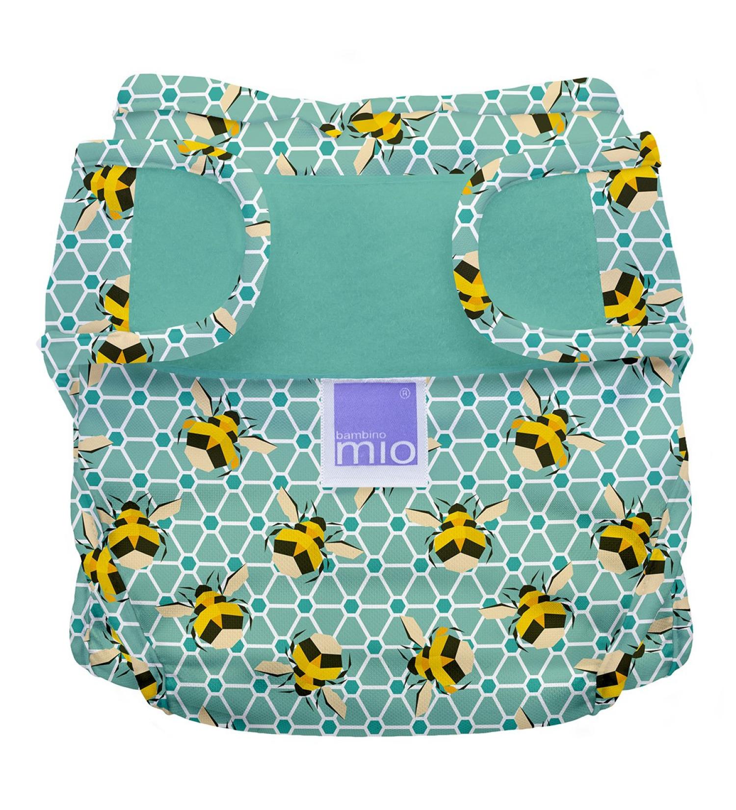Bambino Mio Mioduo Diaper Cover - Honeybee Waist Size 1 ( 9Kg) | Eco-Friendly Comfortable & Stylish Diapering Solution - Buy Online on GoSupps.com