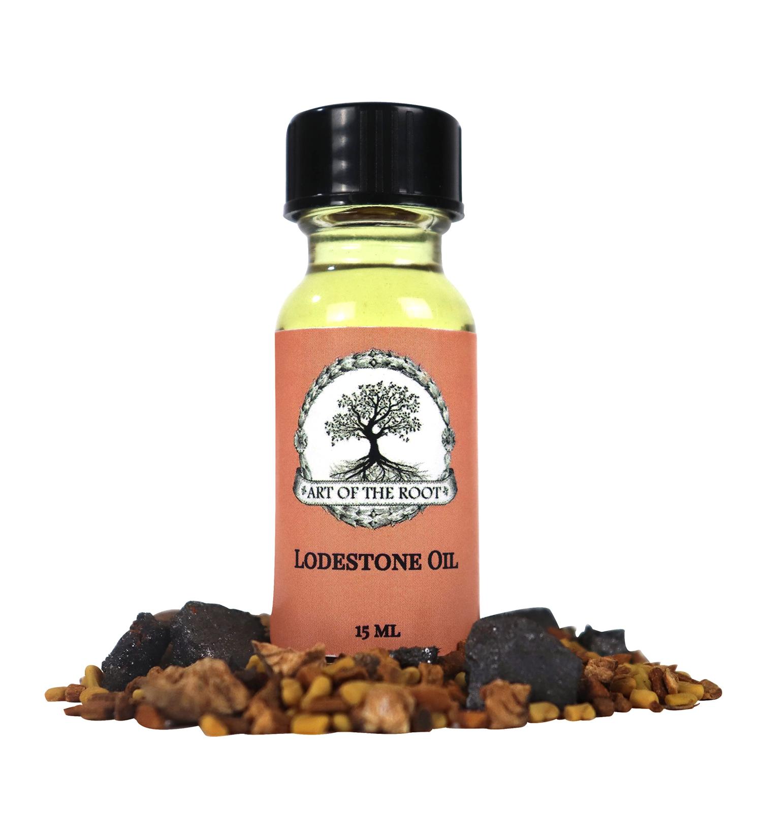Lodestone Oil 1/2 oz | Handmade with Herbs & Essential Oils | Attraction, Money, Luck, Good Fortune Rituals | Hoodoo Voodoo Wicca Pagan Conjure - Buy Online on GoSupps.com