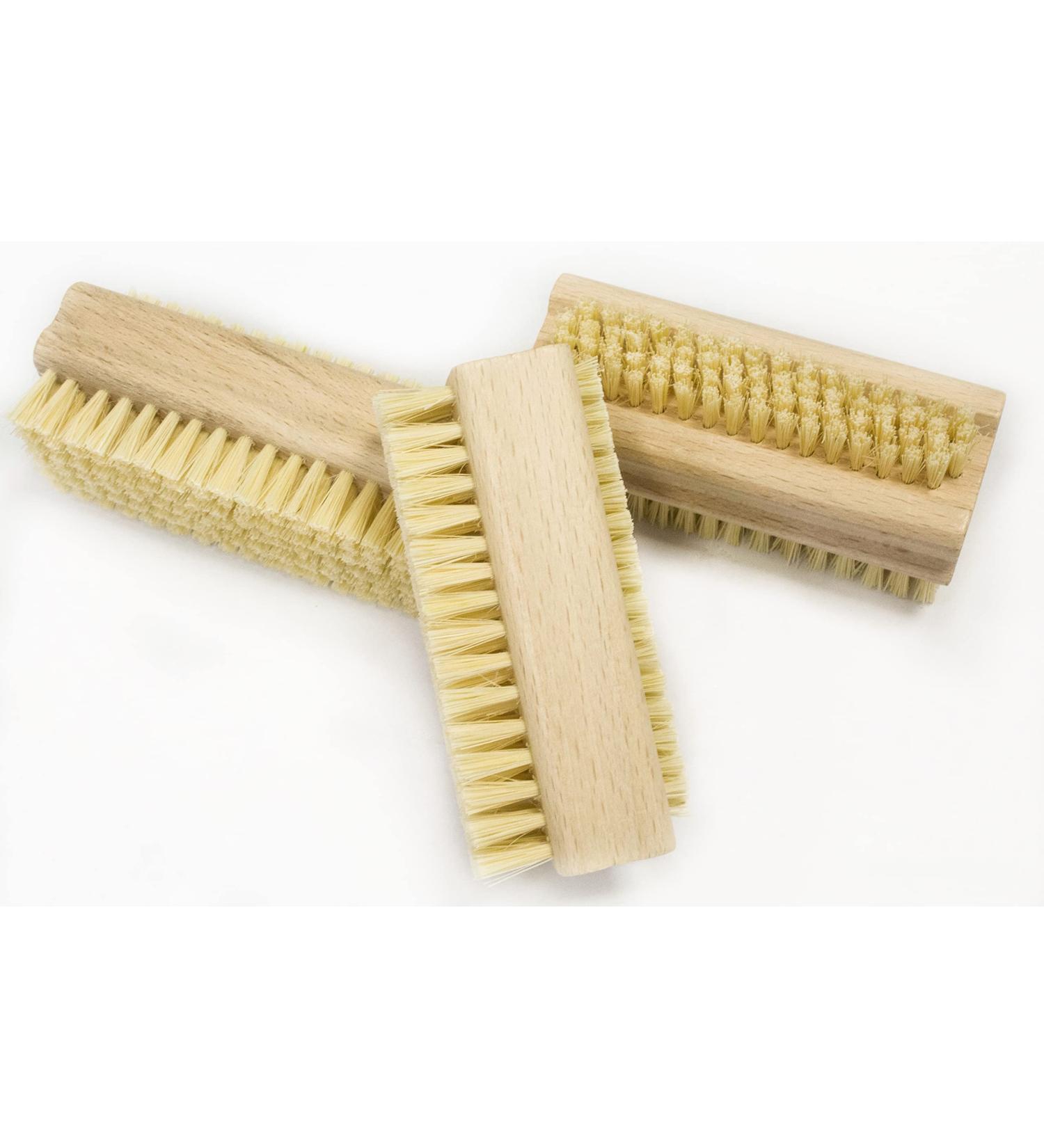 Natural Wooden Nail Brush Set - 3 Pcs for Effective Hand & Fingernail Cleaning | Eco-Friendly & Durable - Buy Online on GoSupps.com