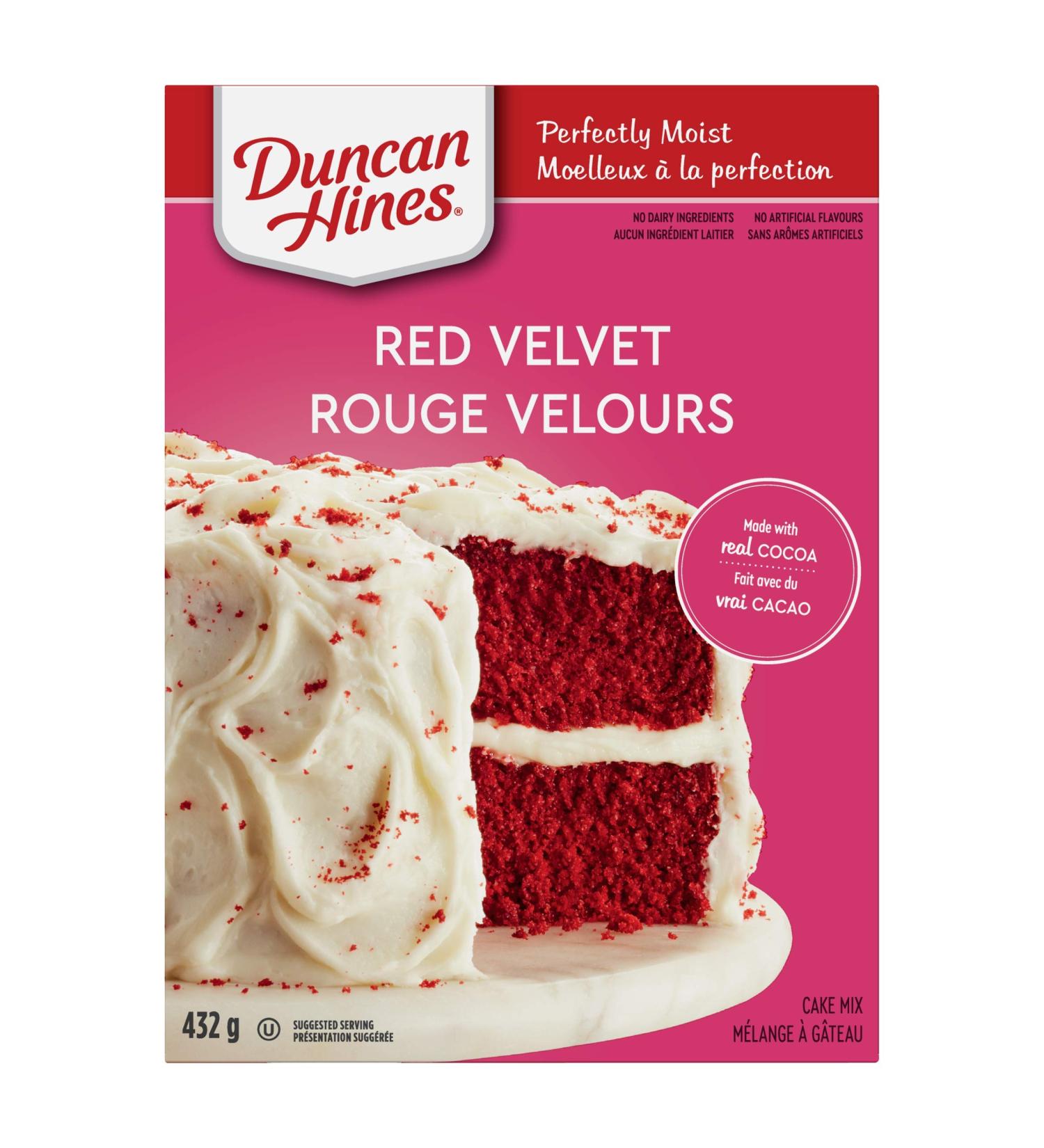 Duncan Hines Signature Cake Mix Red Velvet 432 grams - Buy Online on GoSupps.com