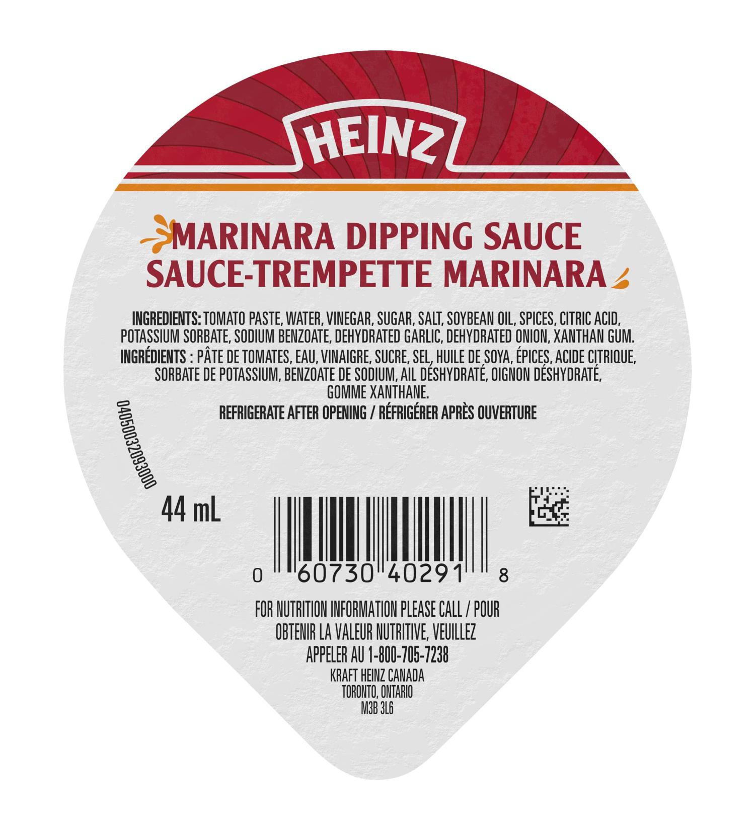 Heinz Marinara Sauce 4.4L (100 Dip Cups) - Buy Online on GoSupps.com
