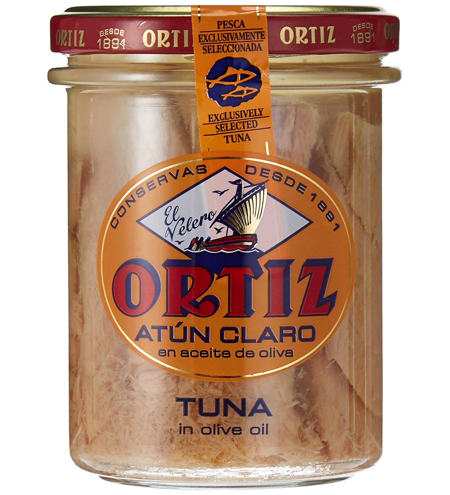 Ortiz Tuna with olive oil - The jar of 150g net drained - Buy Online on GoSupps.com