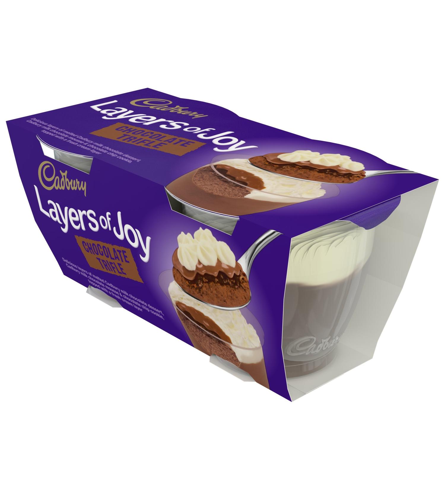 Cadbury Layers of Joy Chocolate Trifles Dessert 2 x 90g - Buy Online on GoSupps.com