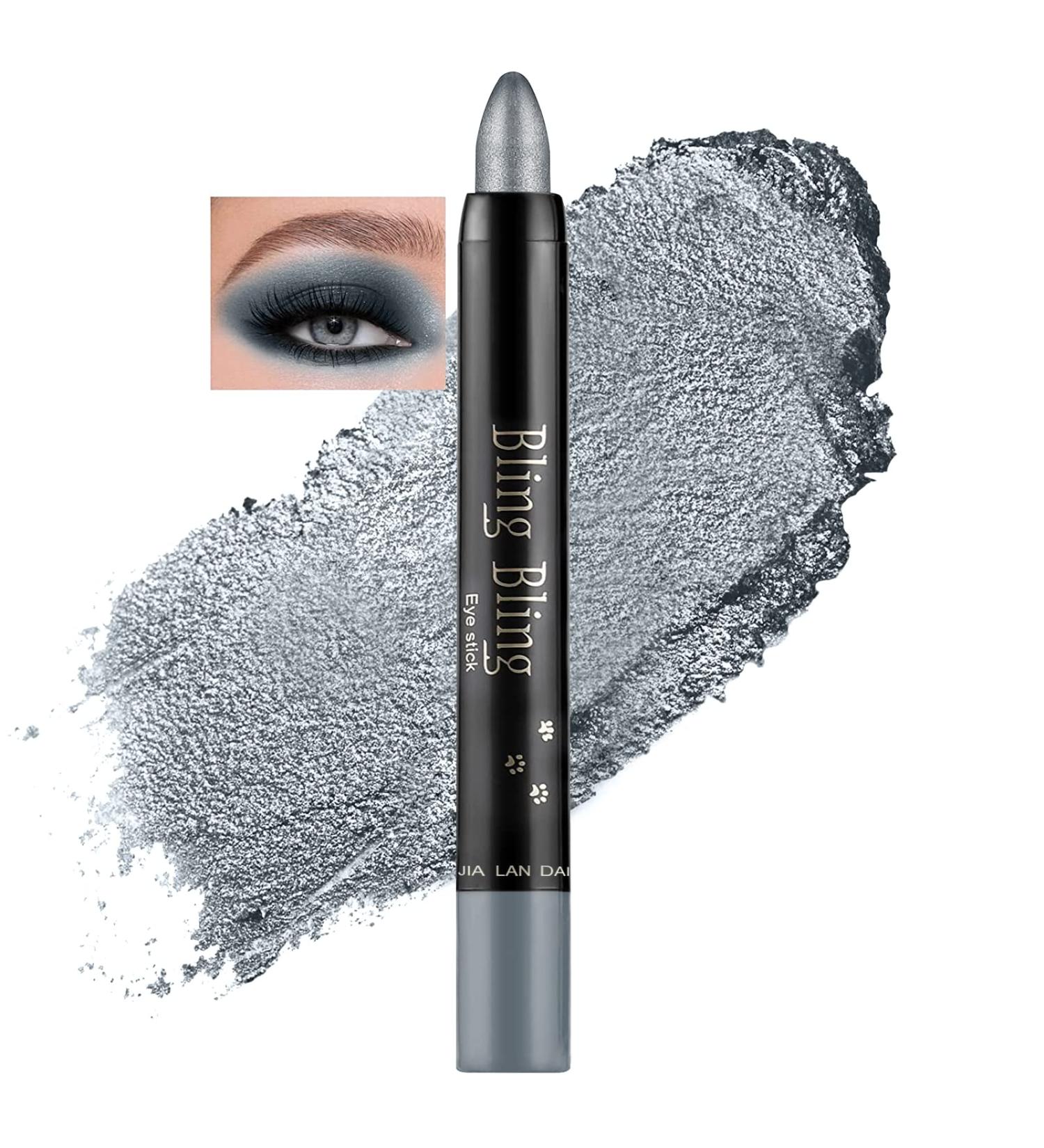  Beliky Girl Glitter Eyeshadow Eyeshadow Eyeshadow Glitter Pen 15 Colors Glitter Eyeshadow Ultra Pigmented Eyeshadow Powder Grey Dazzling - Buy Online on GoSupps.com