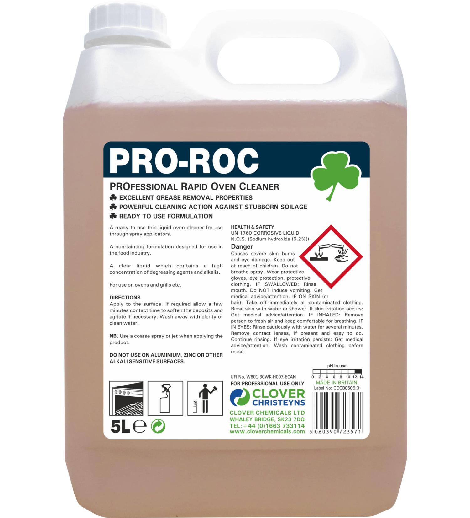 Clover Rapid Pro Oven Cleaner (364) 5 Ltr