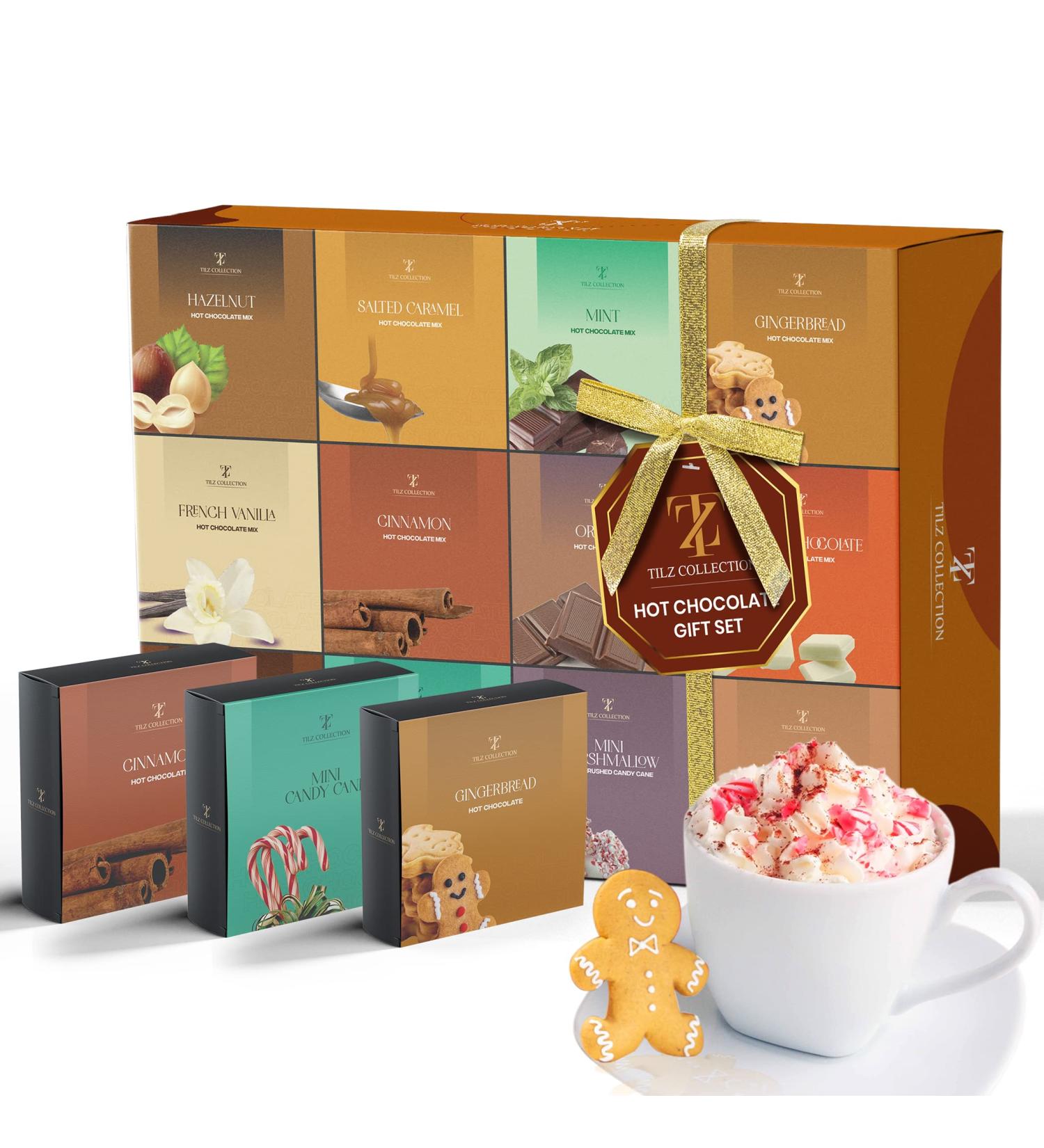 Hot Chocolate Gift Set - Flavoured Hot Chocolate 12 Pack Luxury Hot Chocolate Set Hot Chocolate Gifts For Women Men Kids Adults - Birthday Gift For Mom and Dad - Variety Pack - Buy Online on GoSupps.com