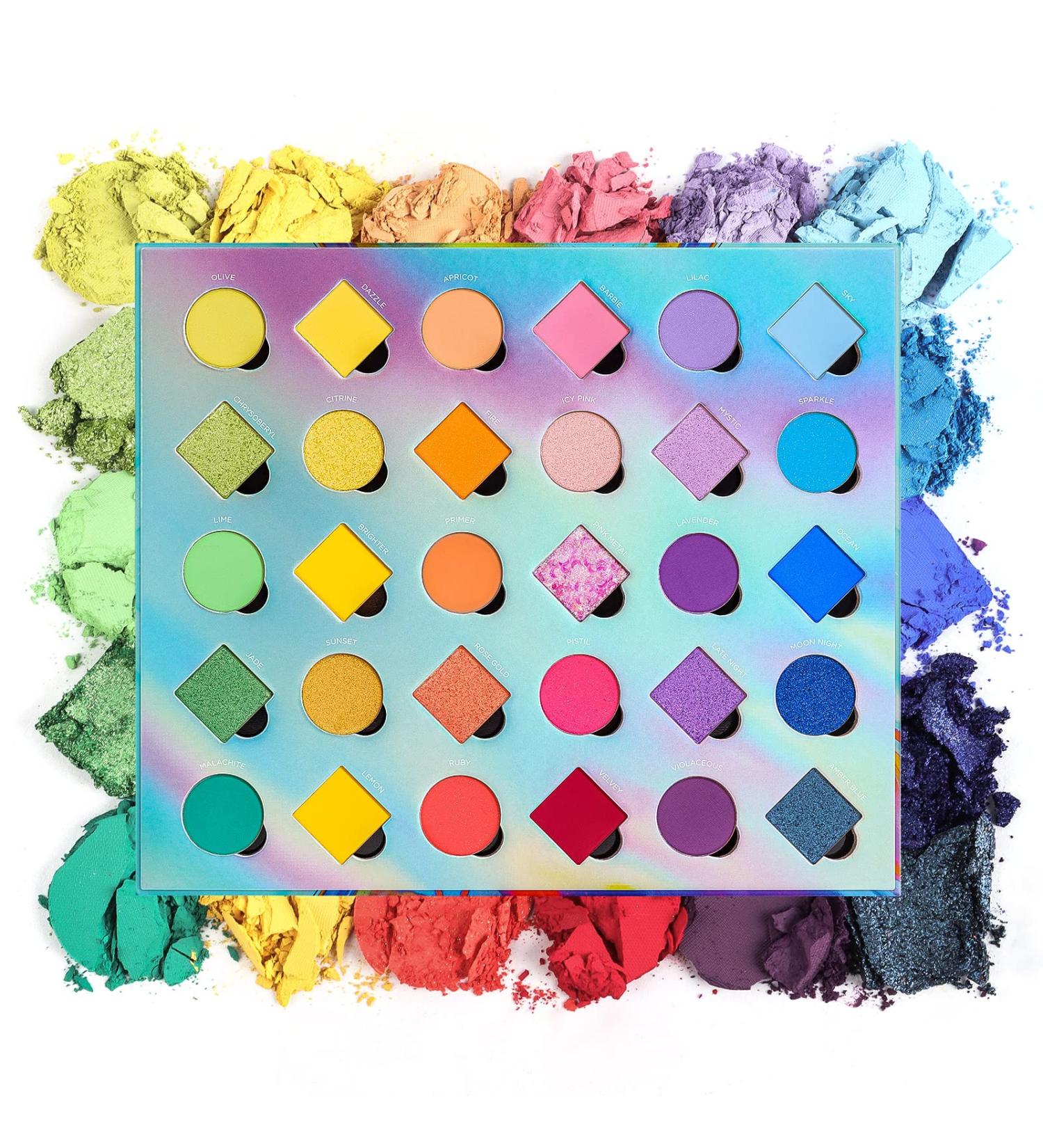 BEPHOLAN 30-Color Matte Shimmer Eyeshadow Palette - Highly Pigmented Waterproof Makeup for Cosmetic Eye Shadows (SPICE) - Buy Online on GoSupps.com