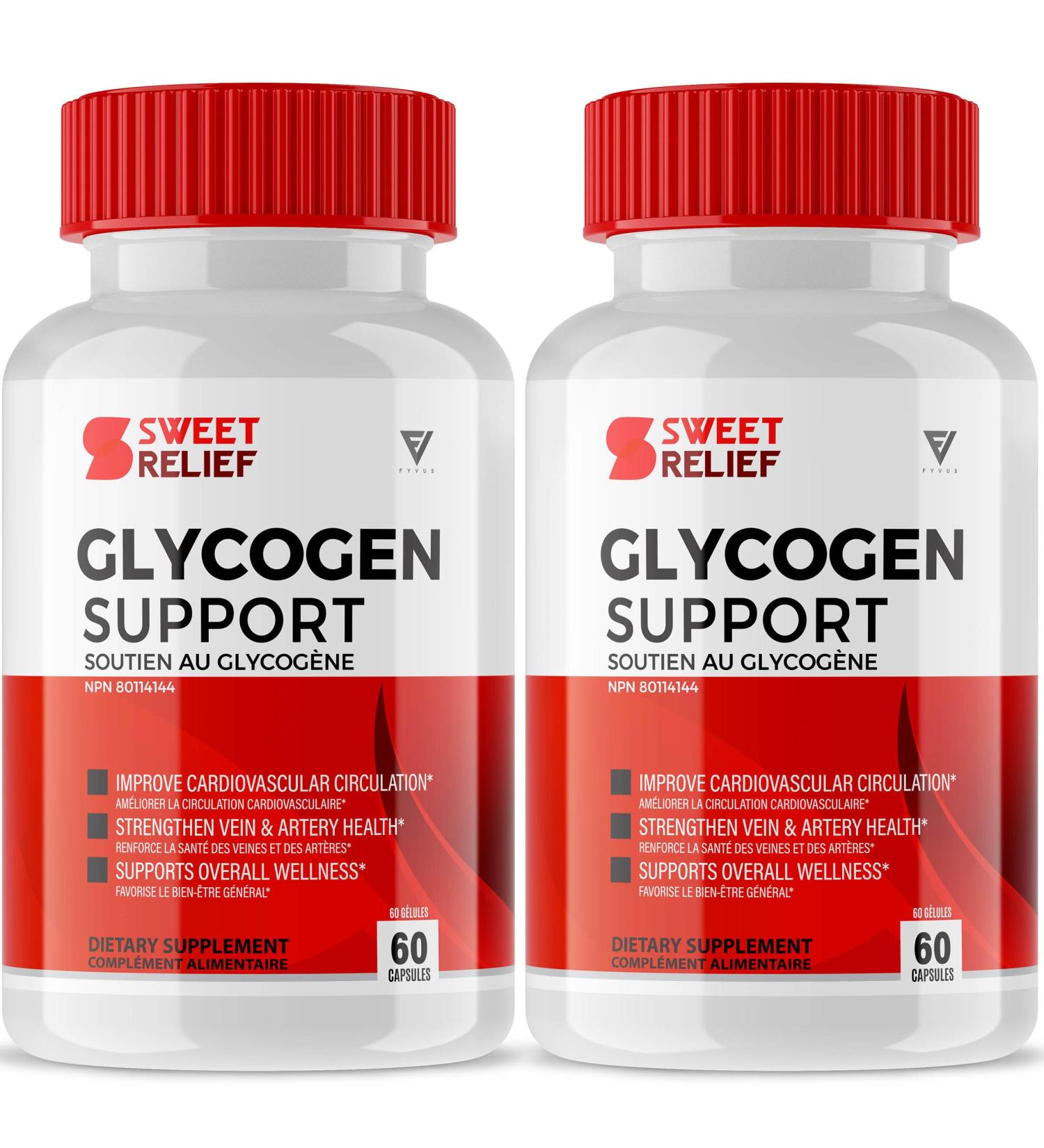 (2 Pack) Sweet Relief Glycogen Capsules Sweet Relief Glycogen Health and Wellness Multivitamin Support Supplement Sweet Relief Advanced Maximum Strength Blood Sugar Cleanse Relief (120 Capsules) - Buy Online on GoSupps.com