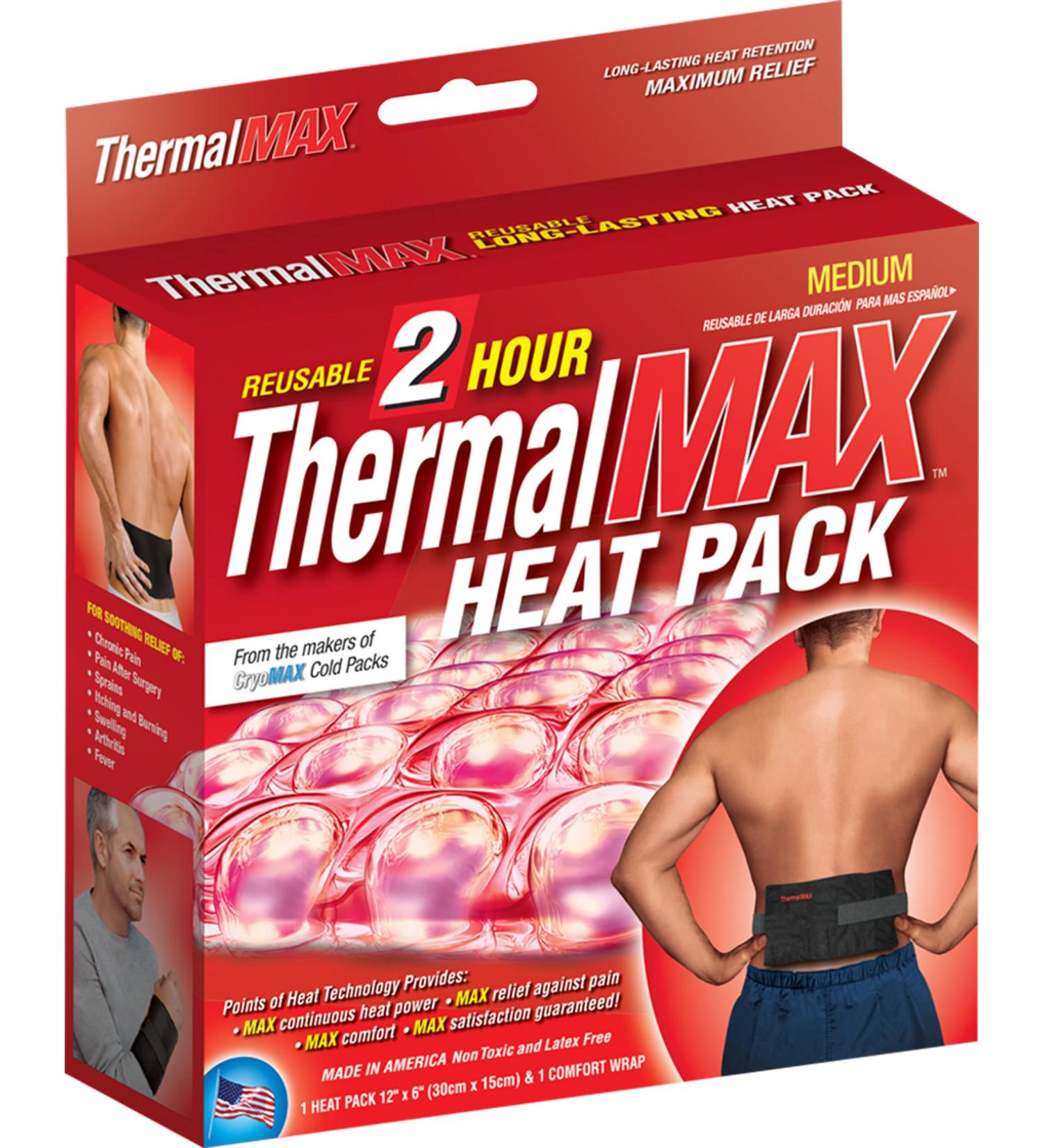 ThermalMAX Heat Pack: Reusable 2 Hour Hot Therapy for Neck, Back & More - Buy Online on GoSupps.com