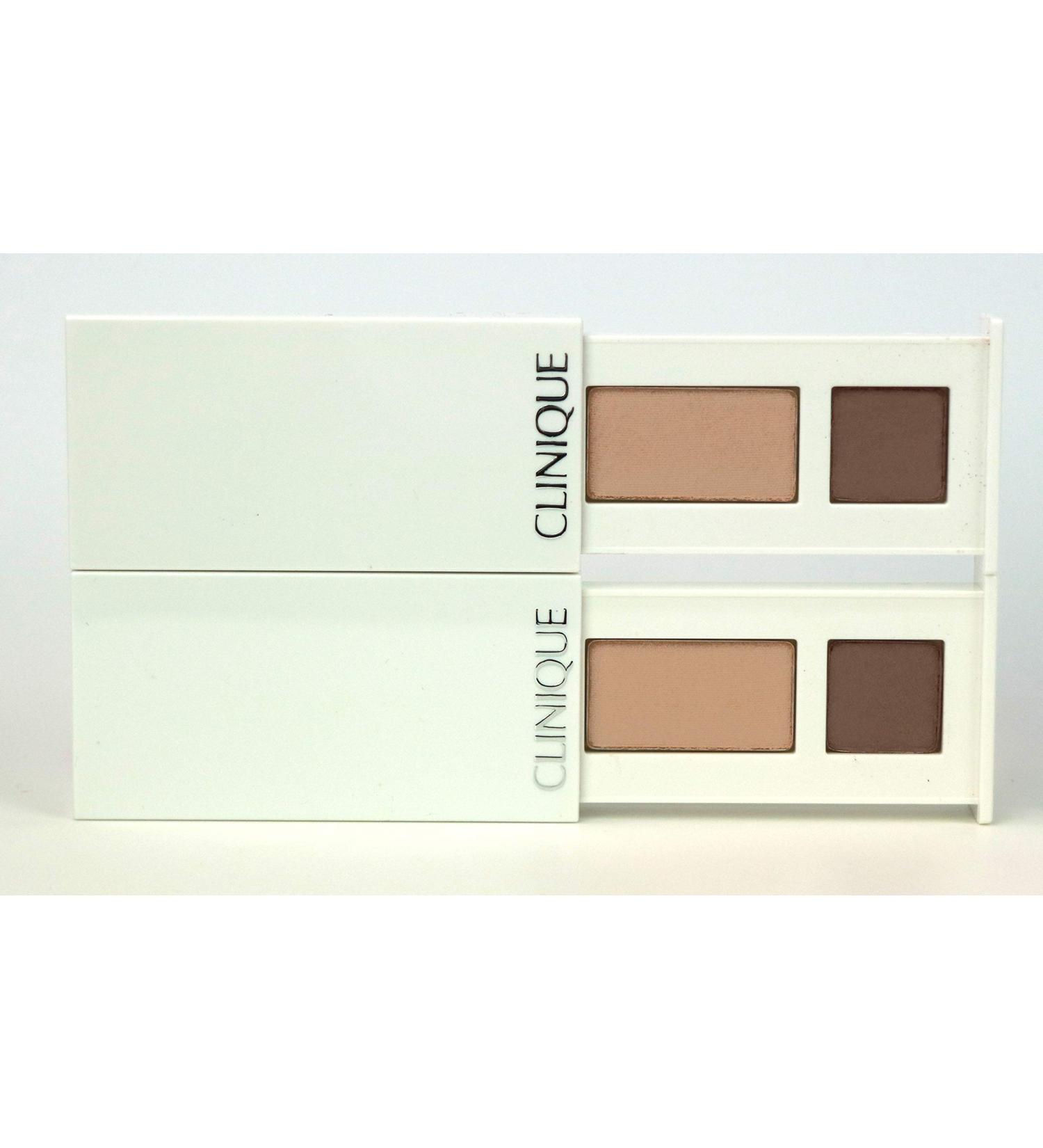 Clinique Pack of 2 x All About Shadow Duo 01 Like Mink 0.06 oz each Sample Size Unboxed