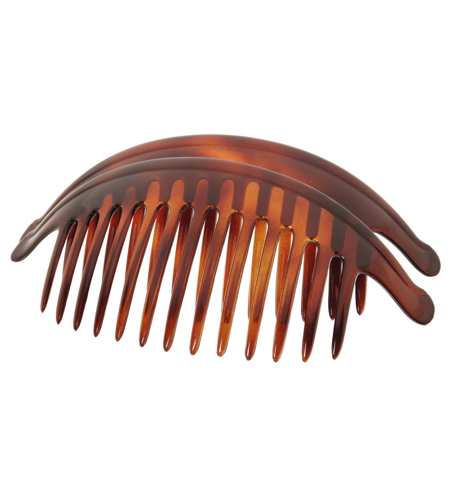 France Luxe Belle Large Interlocking Comb Tortoise Set of 2 - Ideal for Styling Long, Thick, or Curly Hair - Buy Online on GoSupps.com