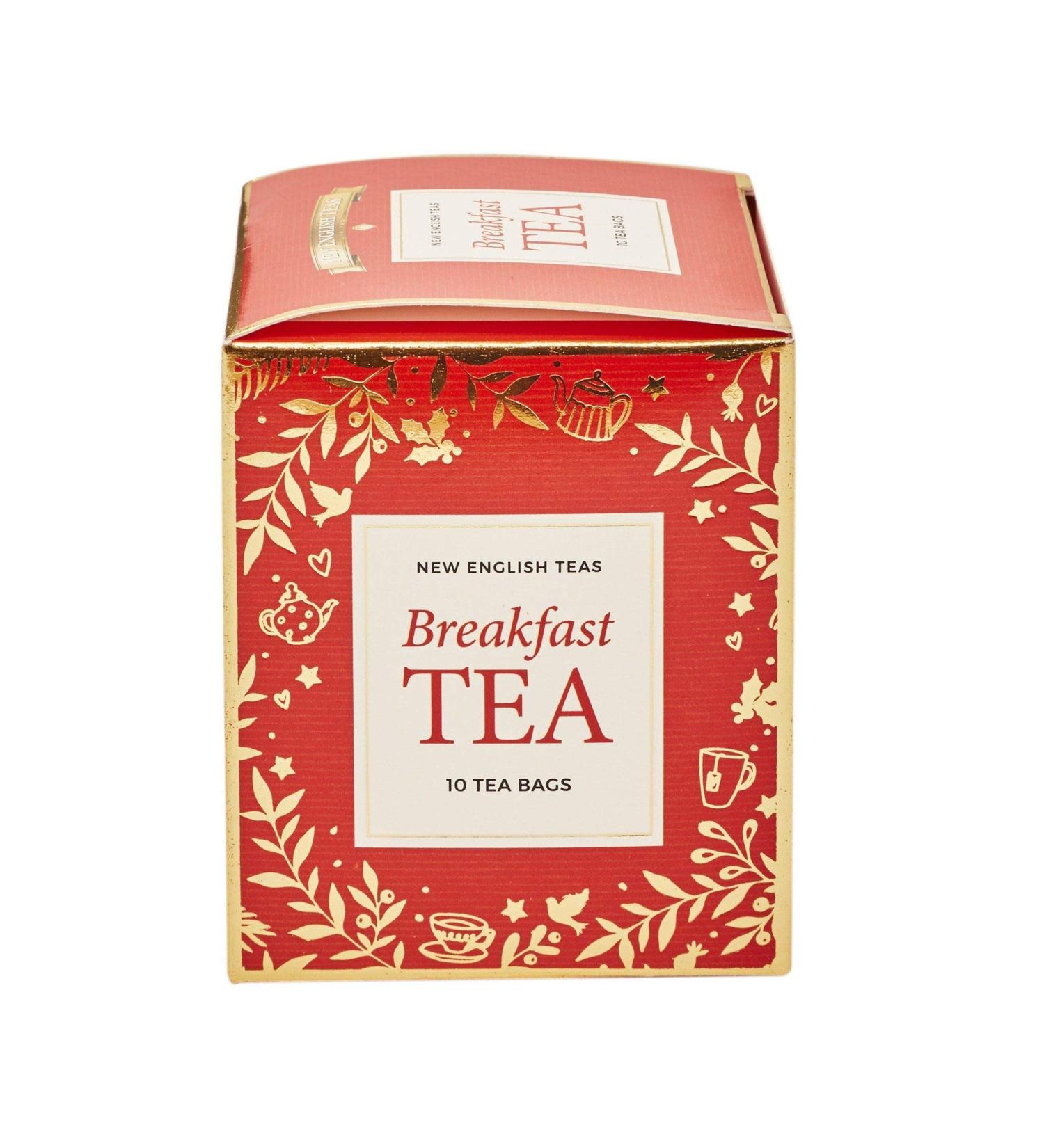 New English Teas Christmas Box Tea Carton with 10 Breakfast Teabags - 20 Count (Pack of 1) - Buy Online on GoSupps.com
