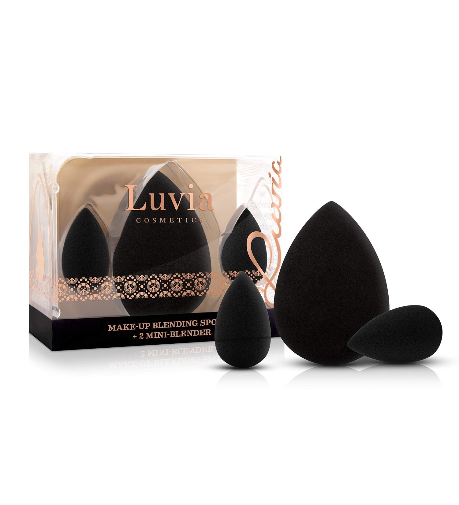 Luvia Beauty Blender Sponge Set - 3 Super Soft Makeup Egg Sponges for Precise & Large-scale Blending - Black Beauty Tools - Buy Online on GoSupps.com