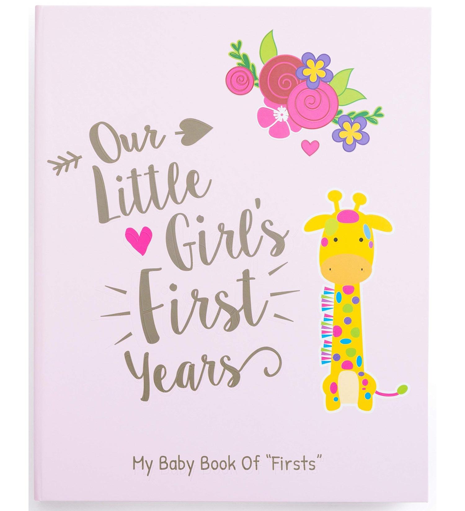 Ronica Memory Book for Baby Girl - Photo Album & Scrapbook | Keepsake for New Parents - Giraffe Design - Buy Online on GoSupps.com