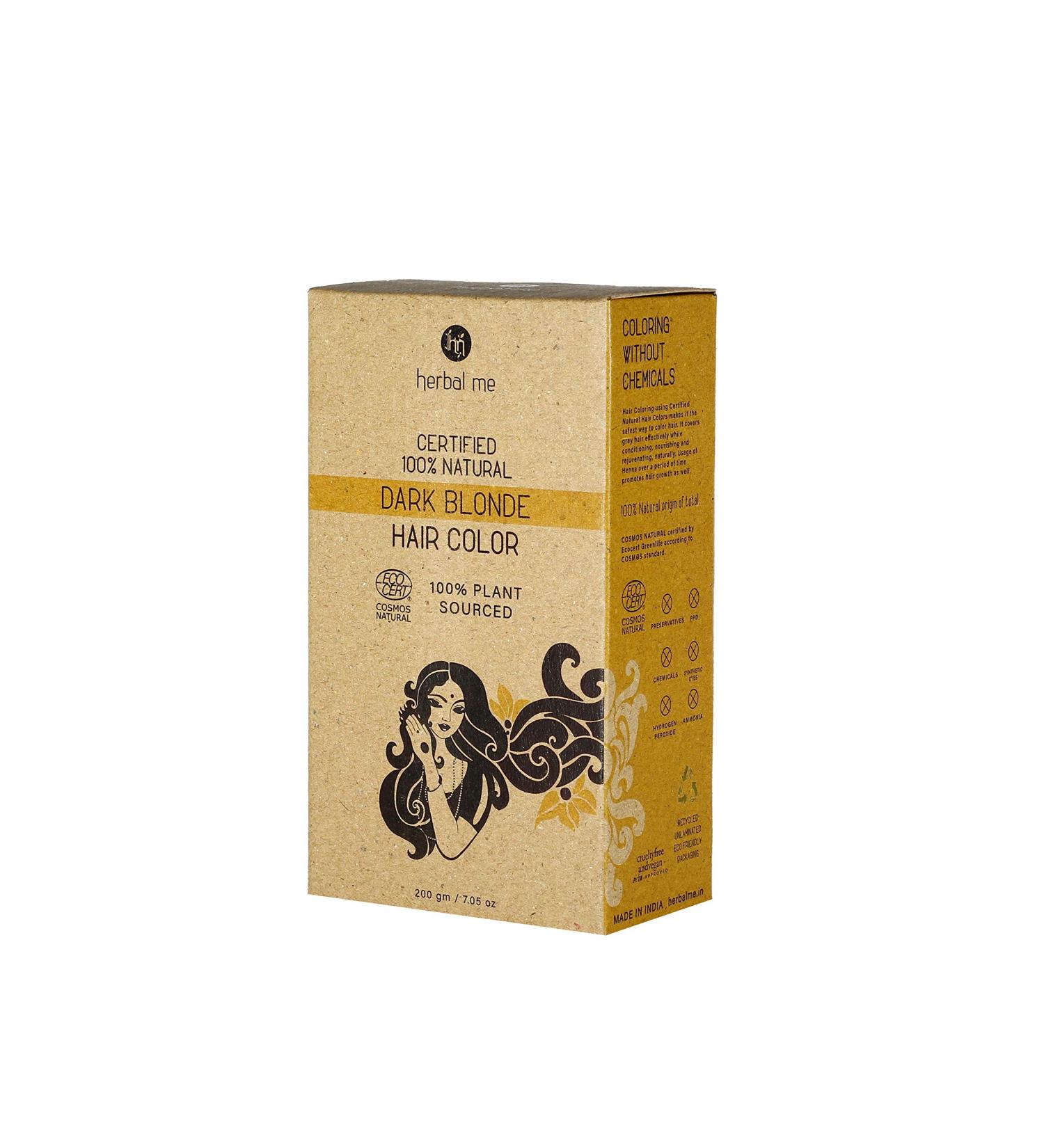Buy Dark Blonde Henna Hair Color 200g - 100% Natural & Certified | EcoCert Greenlife - Buy Online on GoSupps.com