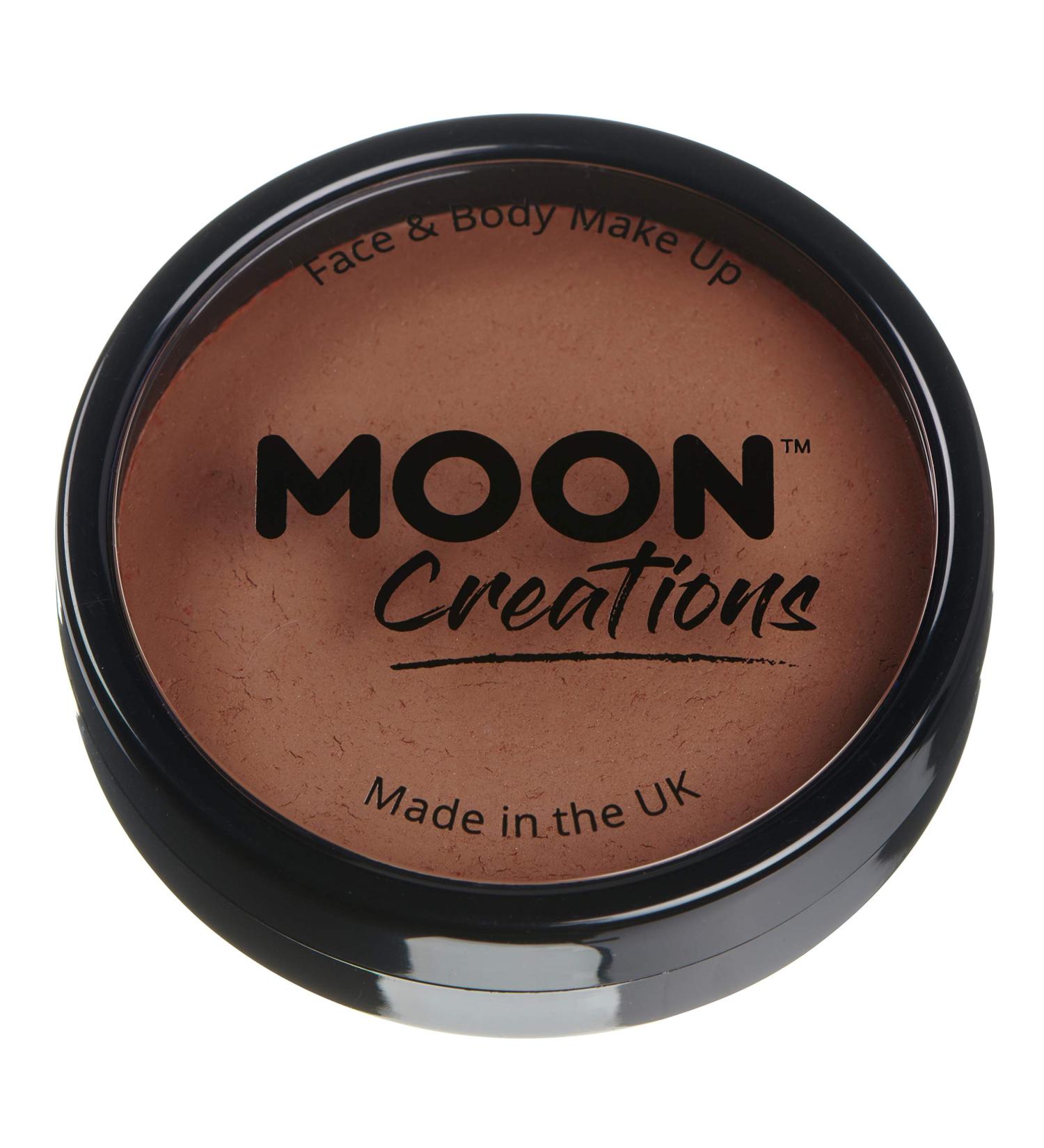 Moon Creations Pro Face & Body Makeup | Mid Brown 36g | Professional Face Paint Cake Pots for Kids & Adults - Buy Online on GoSupps.com
