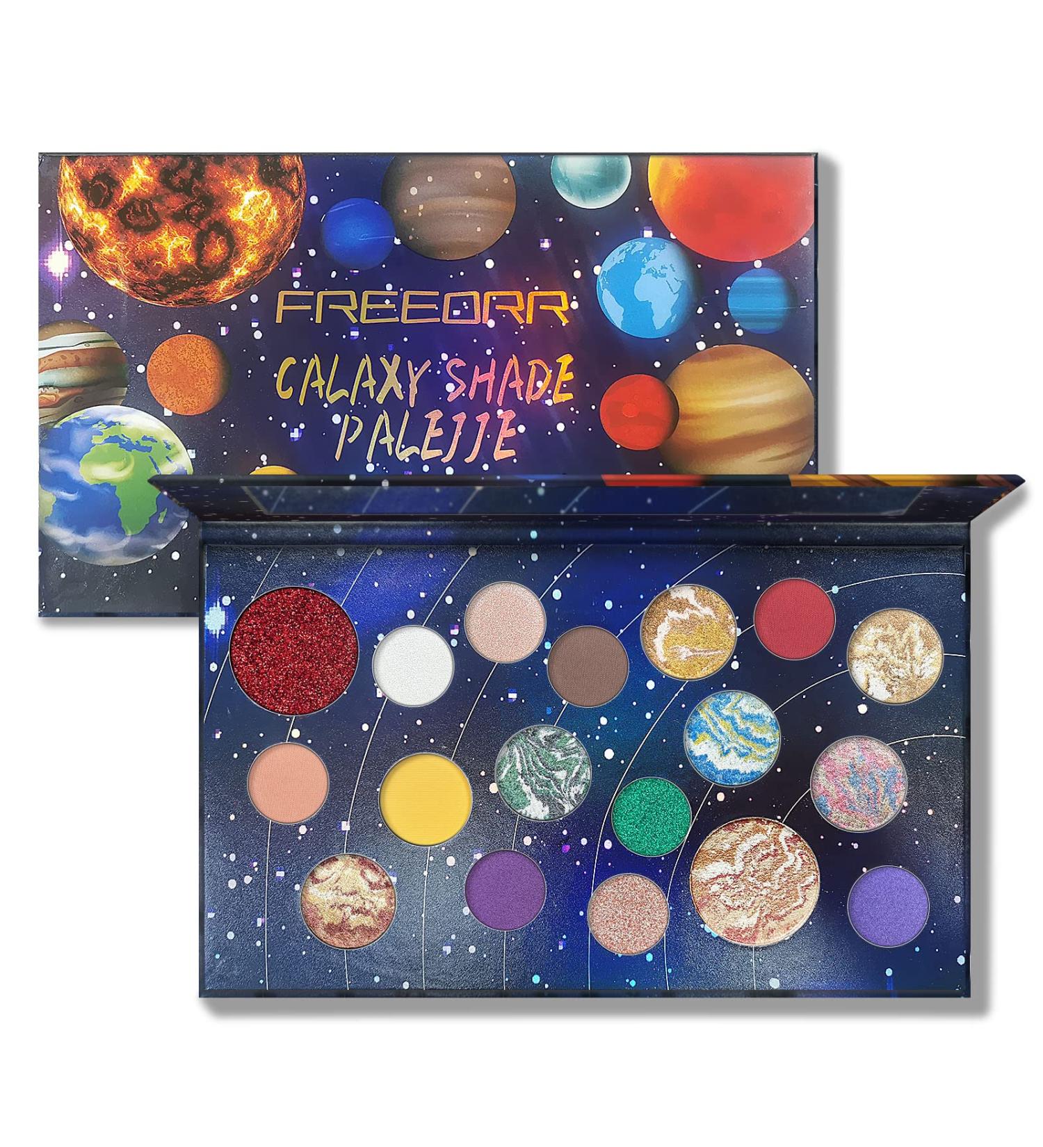 FREEORR 18 Colors Galaxy Eyeshadow Palette - High-Pigmented Shimmer & Matte Shades - Buy Online on GoSupps.com
