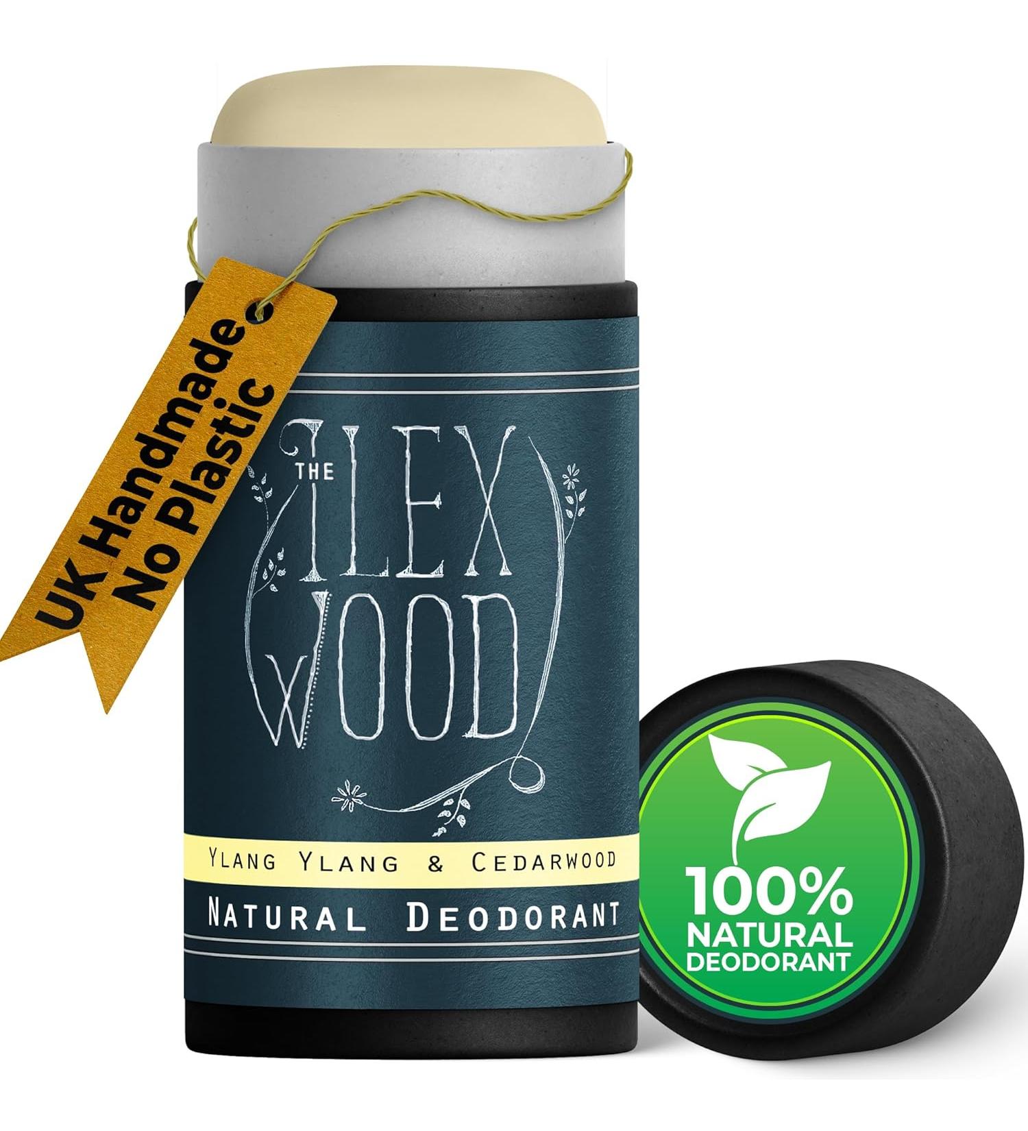 The Ilex Wood Cedarwood Natural Deodorant - Ylang Ylang - 70ml - Buy Online on GoSupps.com