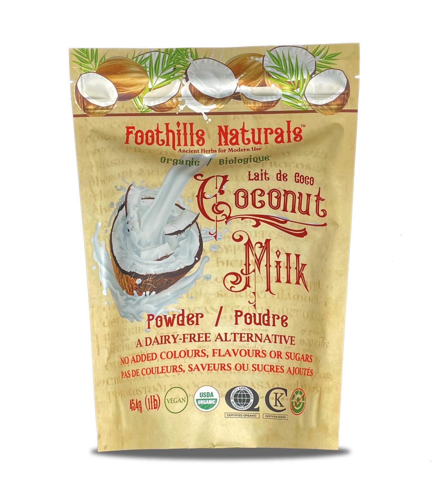 Foothills Naturals Coconut Milk Powder Organic - 1 lb (454g) - Buy Online on GoSupps.com