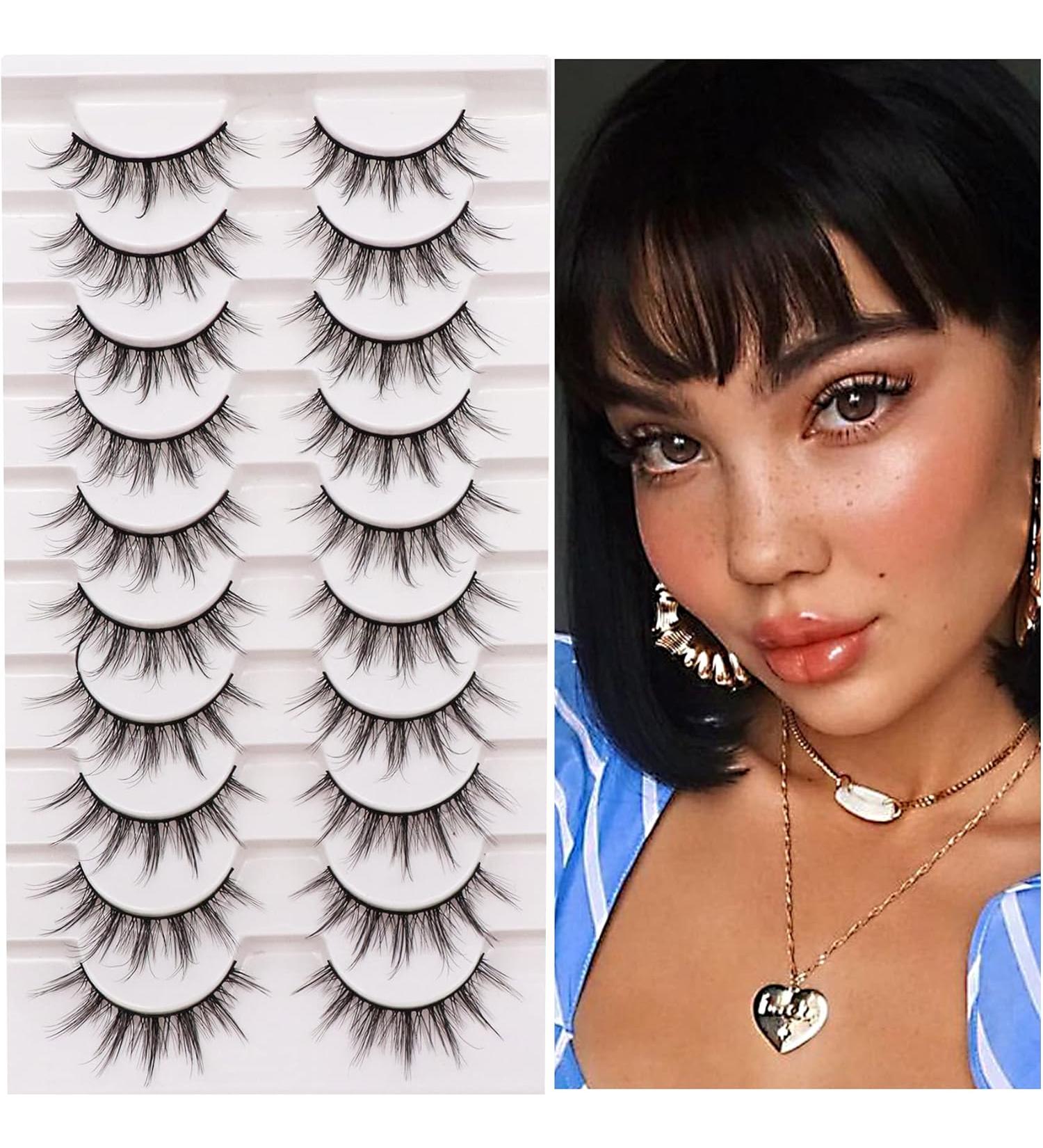 Ahrikiss Manga Lashes False Eyelashes - Manga-6D75 - 10 Pairs - Buy Online on GoSupps.com