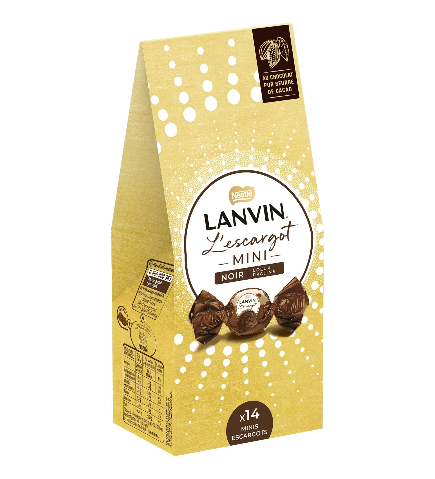 Nestl Lanvin Christmas Chocolates - Snails Dark Chocolate Mini - 140g - Buy Online on GoSupps.com