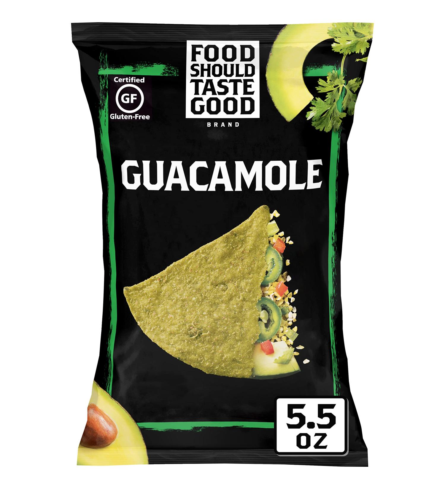 Food Should Taste Good Gluten Free Tortilla Chips - Guacamole Flavor, 5.5 oz (Pack of 1) - Buy Online on GoSupps.com
