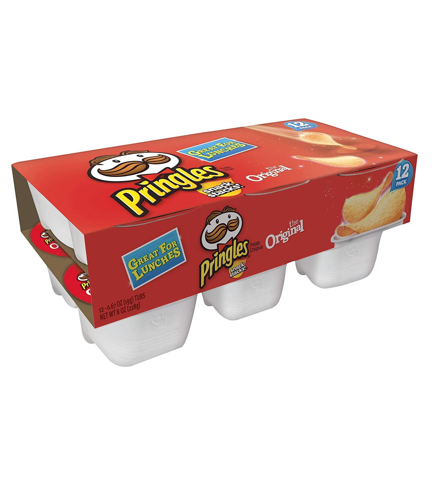 Pringles Original Potato Crisps Chips - 12 Count 8 Oz Tray - Buy Online on GoSupps.com