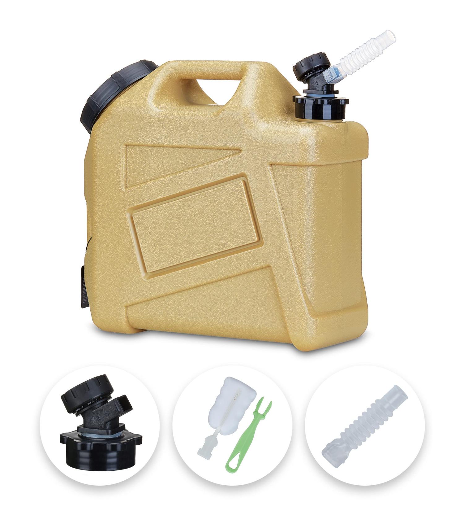 UPWOIGH Camping Water Container  2.6 Gallon Water Containers Jug  Truly No Leakage Water Storage  Warm Sand Color Water Tank BPA Free Portable Emergency Water Storage for Camping  Hiking - Buy Online on GoSupps.com