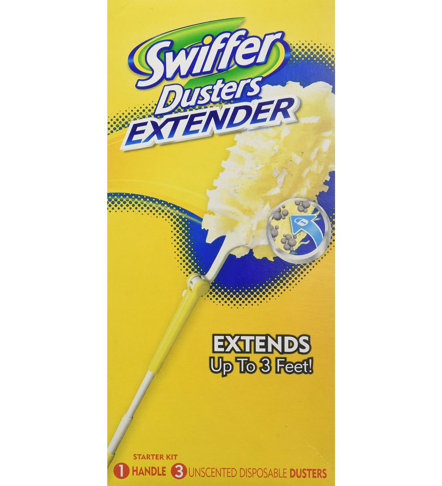 Swiffer 360 Dusters Extender Kit - 3 Unscented Dusters with Extendable Handle | 4 Piece Set - Buy Online on GoSupps.com