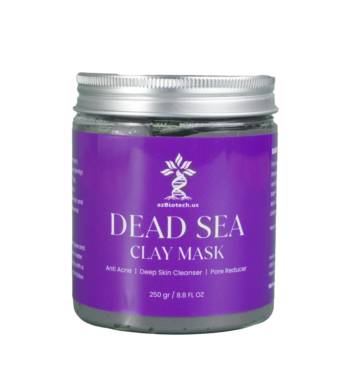 Dead Sea Clay Mask for Face & Body - Natural Anti-Acne Skin Care for Men & Women Deep Pore Cleaner - 8.8 fl. Oz - Buy Online on GoSupps.com