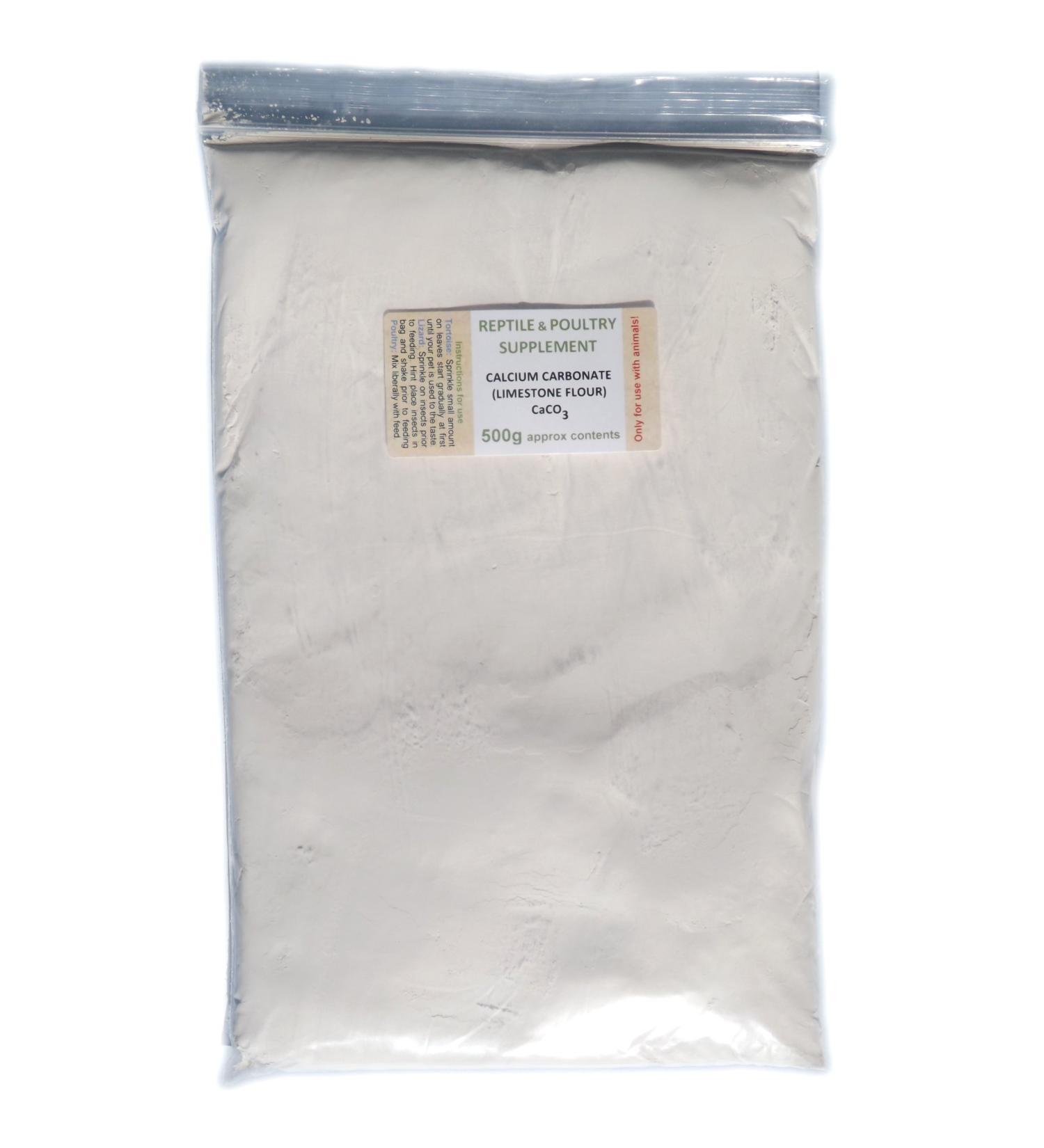 Calcium Carbonate 500g Limestone Flour for Reptiles * Poultry