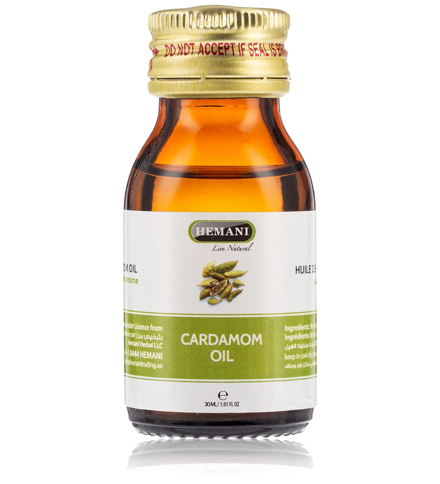 Hemani Cardamom Oil (30ml) - 100% Natural and Pure Essential Oil - Aromatic and Therapeutic Grade