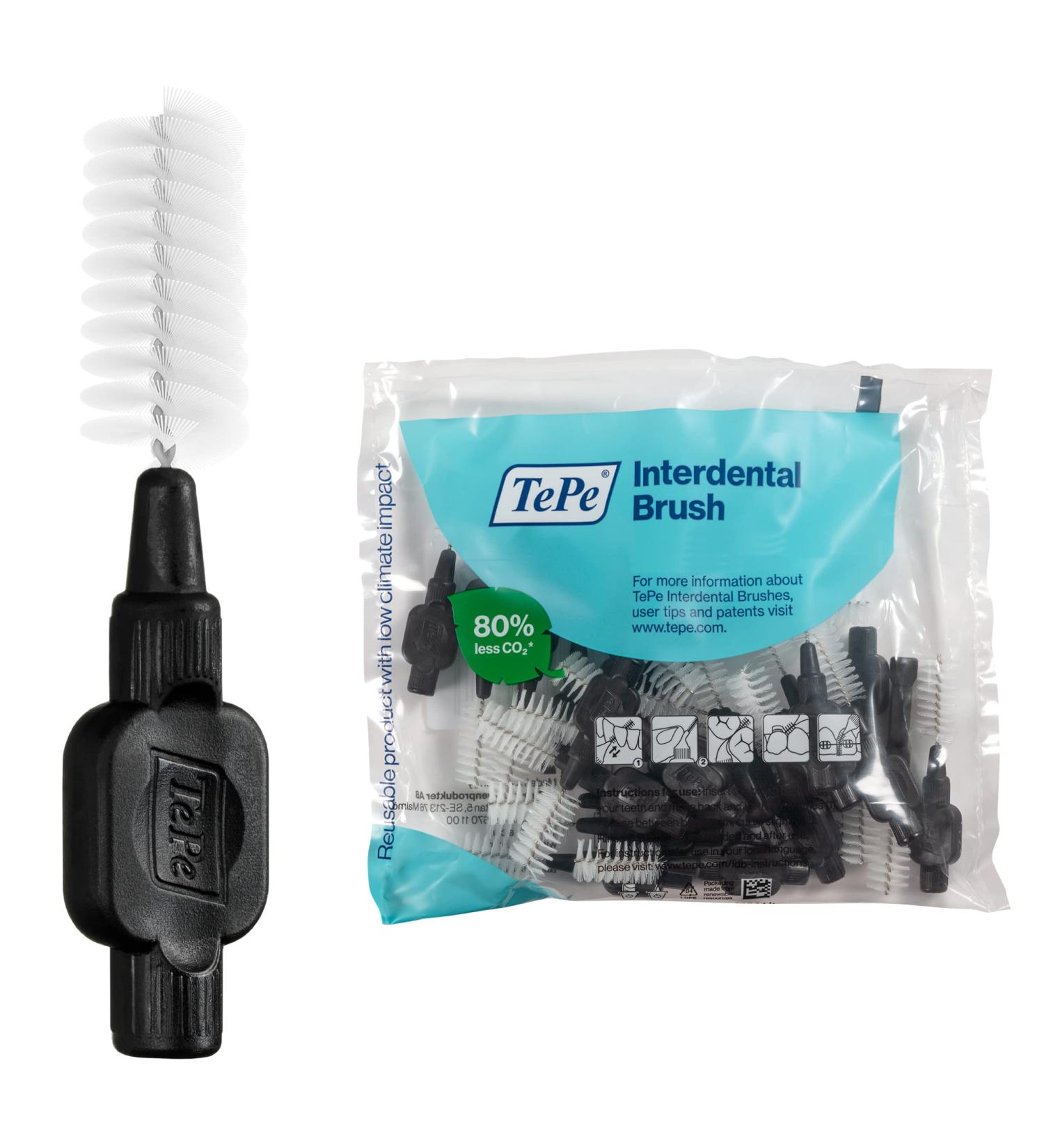 TePe Interdental Brushes Original BLACK 1.5mm - 25 Pieces Pack | Best for Oral Hygiene - International Shipping Available - Buy Online on GoSupps.com