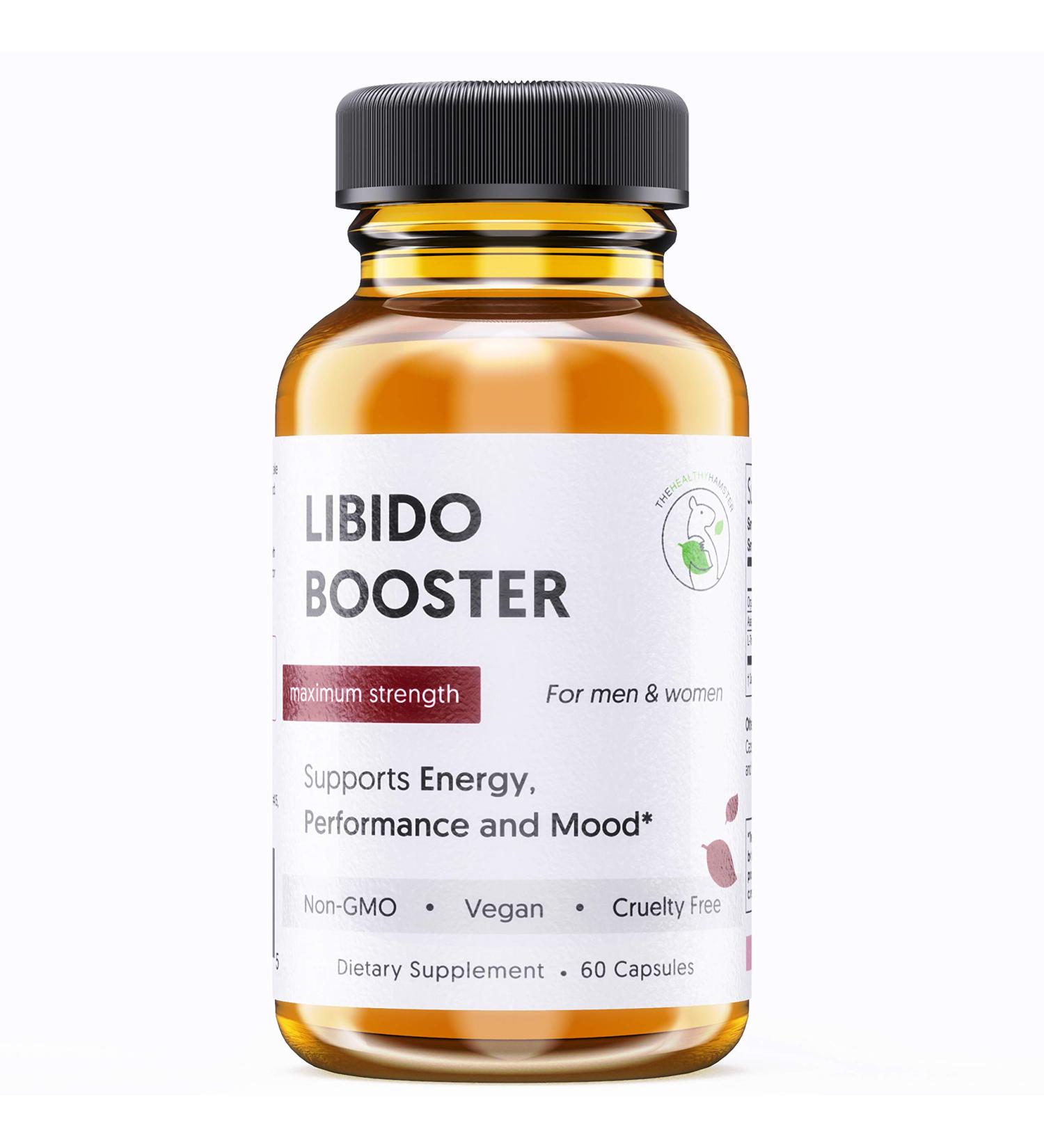 Energy Pills Organic Maca Root - Testosterone Booster with Korean Red Ginseng & L-Theanine - Libido Enhancement for Men & Women - Gluten-Free Vegan Non-GMO Supplement Capsules - Buy Online on GoSupps.com