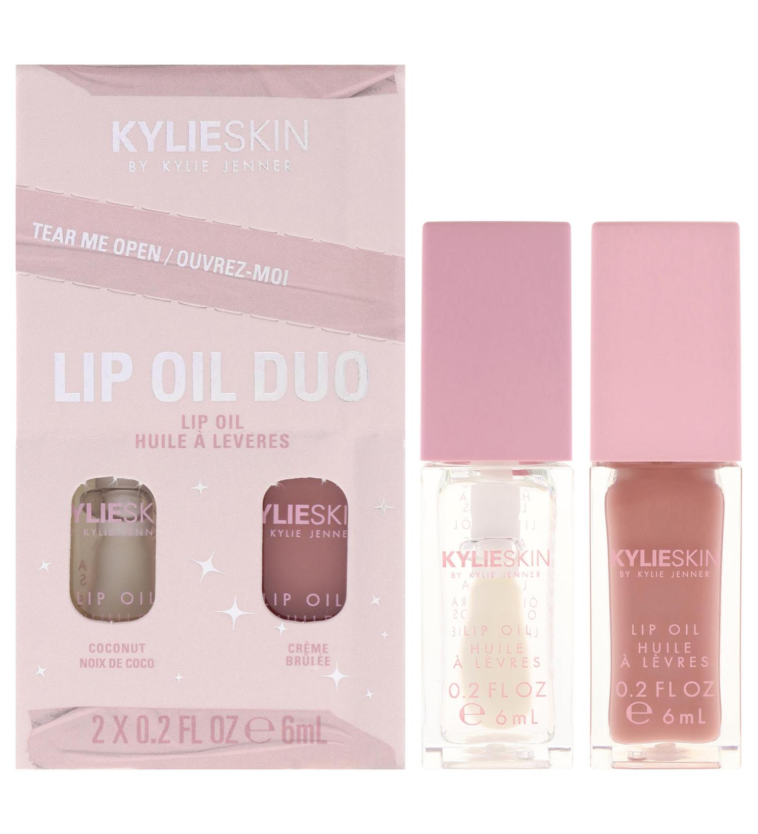 Kylie Jenner's Lip Oil Gift Set: Coconut & Crme Brlee by Kylie Cosmetics - Buy Online on GoSupps.com
