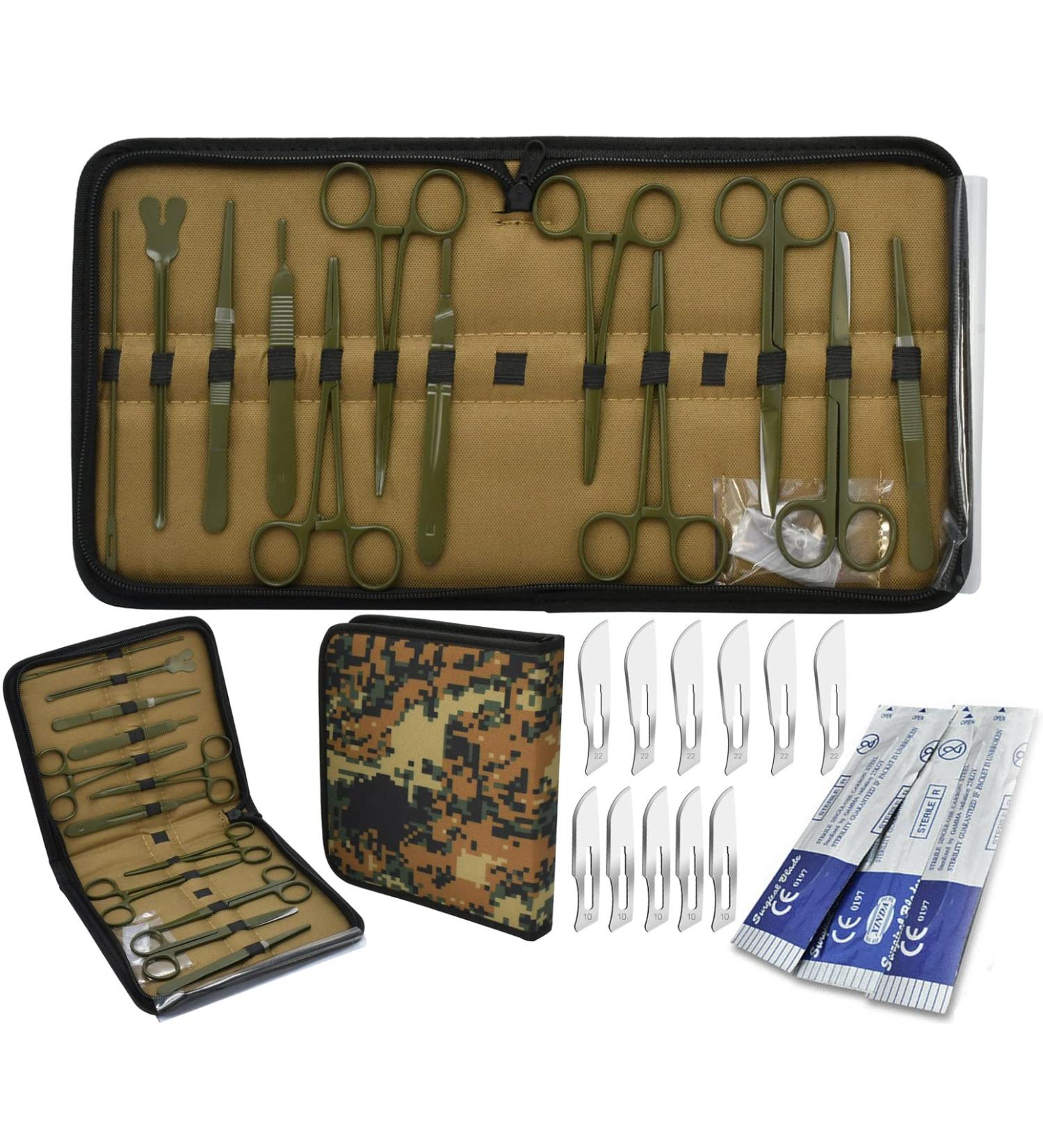 AAProTools 24 PC U.S. Army Style Emergency Survival Kit with Bleed Control & First Aid in Zipper Pouch MLT-02 - Buy Online on GoSupps.com