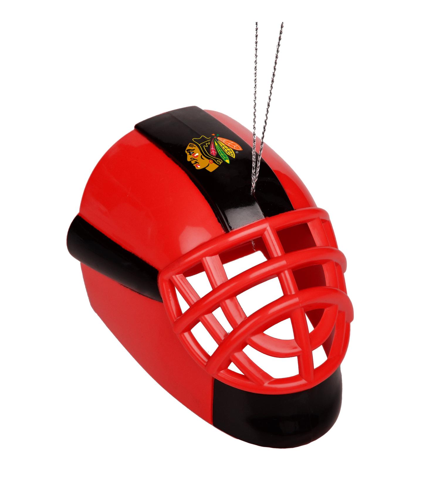 FOCO Chicago Blackhawks ABS Helmet Ornament One Size Chicago Blackhawks