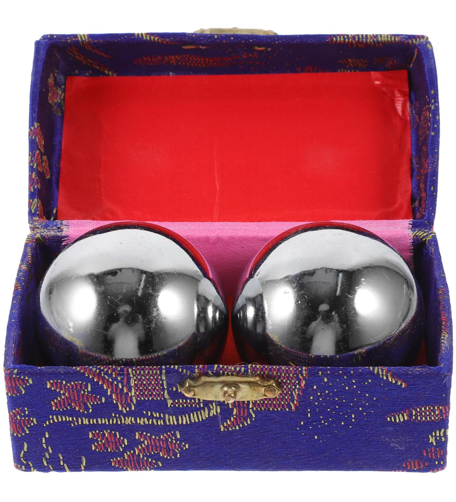 Iplusmile 2-St Fitness Handball - Chinese Baoding Balls for Seniors | Health & Massage Benefits | Hollow Iron Balls for Improved Mobility - Buy Online on GoSupps.com