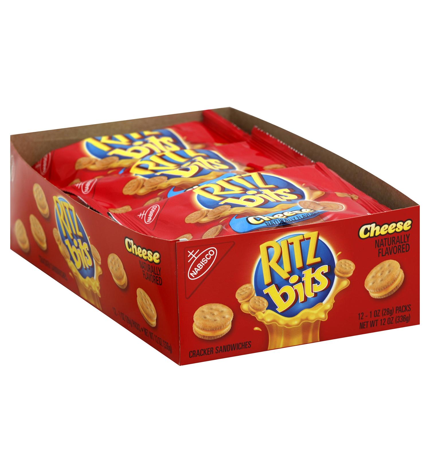 Ritz Bits Cheese Cracker 1 oz (Pack of 12) - Delicious Cheese Snack for On-the-Go - Buy Online on GoSupps.com