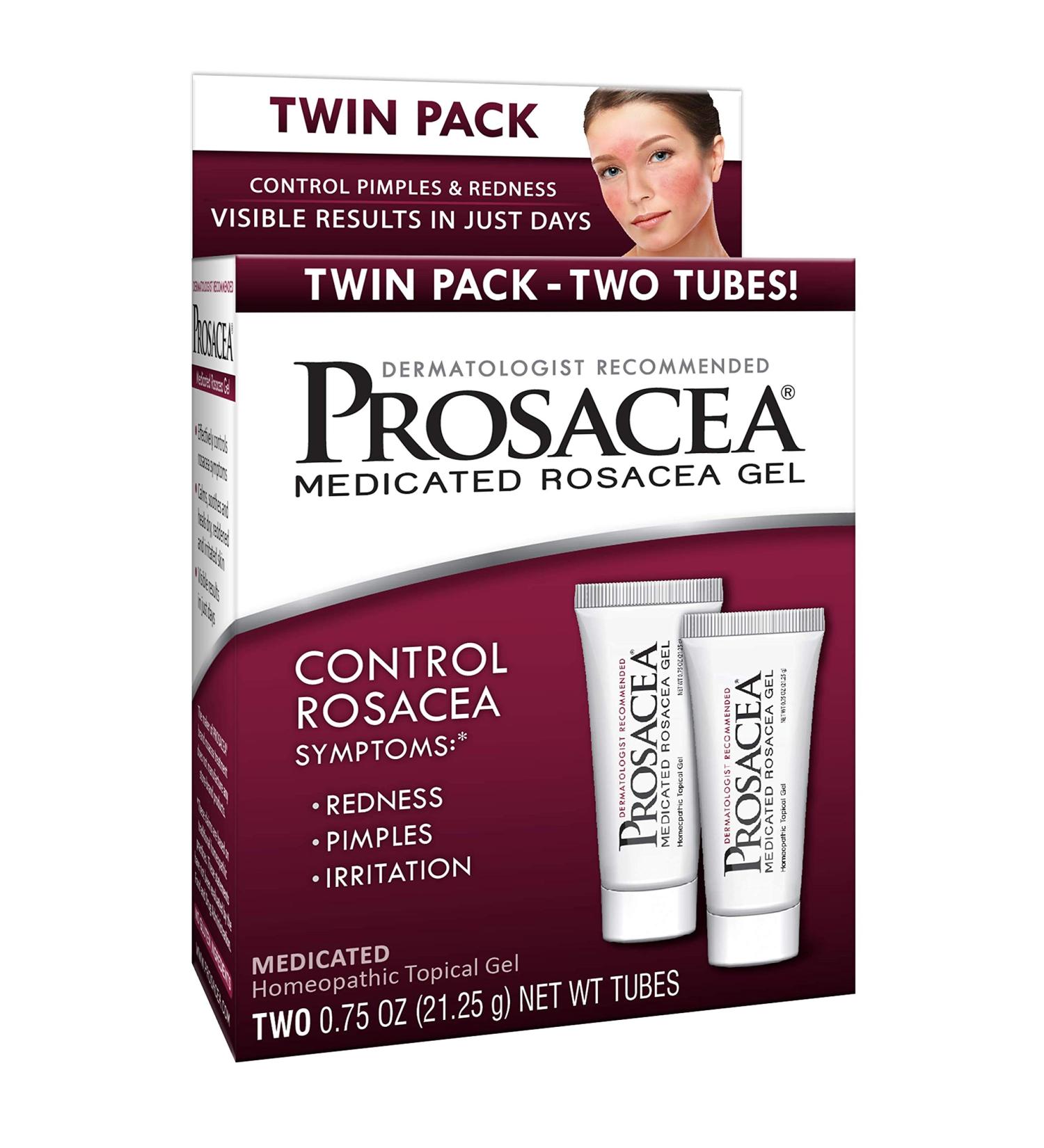 Prosacea Rosacea Treatment - Redness and Pimple Relief - Twin Pack - 1.5oz Total - Buy Online on GoSupps.com