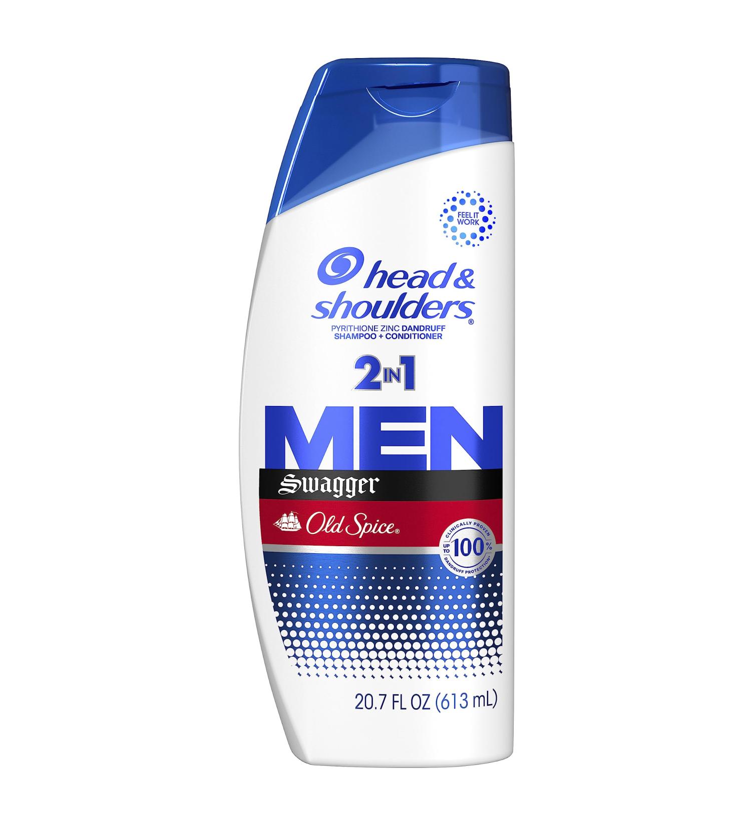Head & Shoulders Men's 2-in-1 Dandruff Shampoo & Conditioner - Anti-Dandruff Treatment Old Spice Swagger Paraben Free 20.7 oz - Buy Now - Buy Online on GoSupps.com