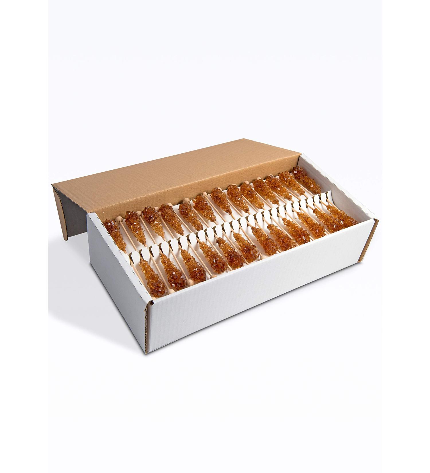 FRUTEG Brown Candi Sugar Sticks - 100 Pieces | Perfect for Tea | East Friesen Tea Sugar | Brown Kandis Sticks - Buy Online on GoSupps.com