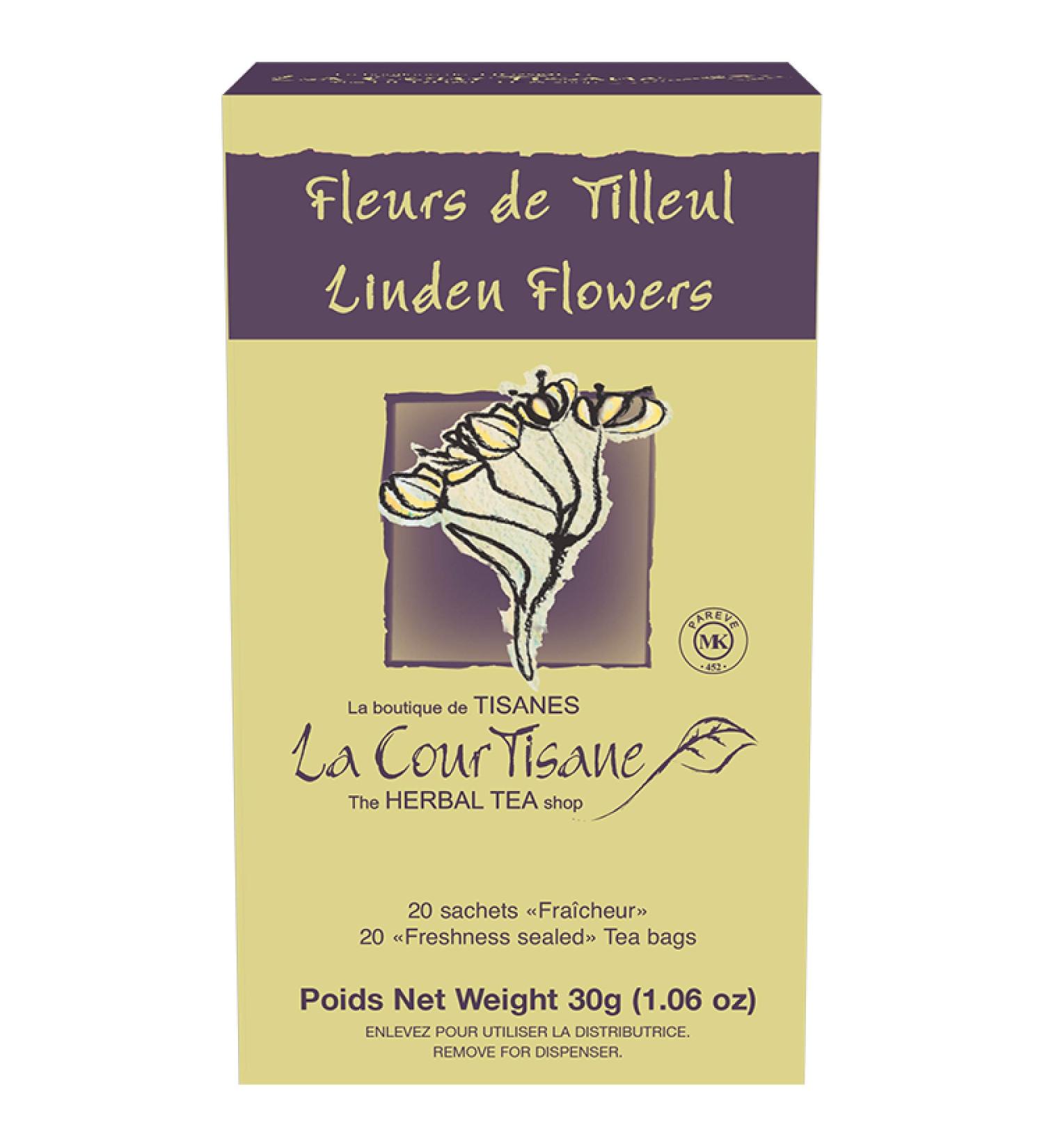 La Courtisane Herbal Tea Linden Flowers Kosher Gluten-Free 20 Teabags - Buy Online on GoSupps.com