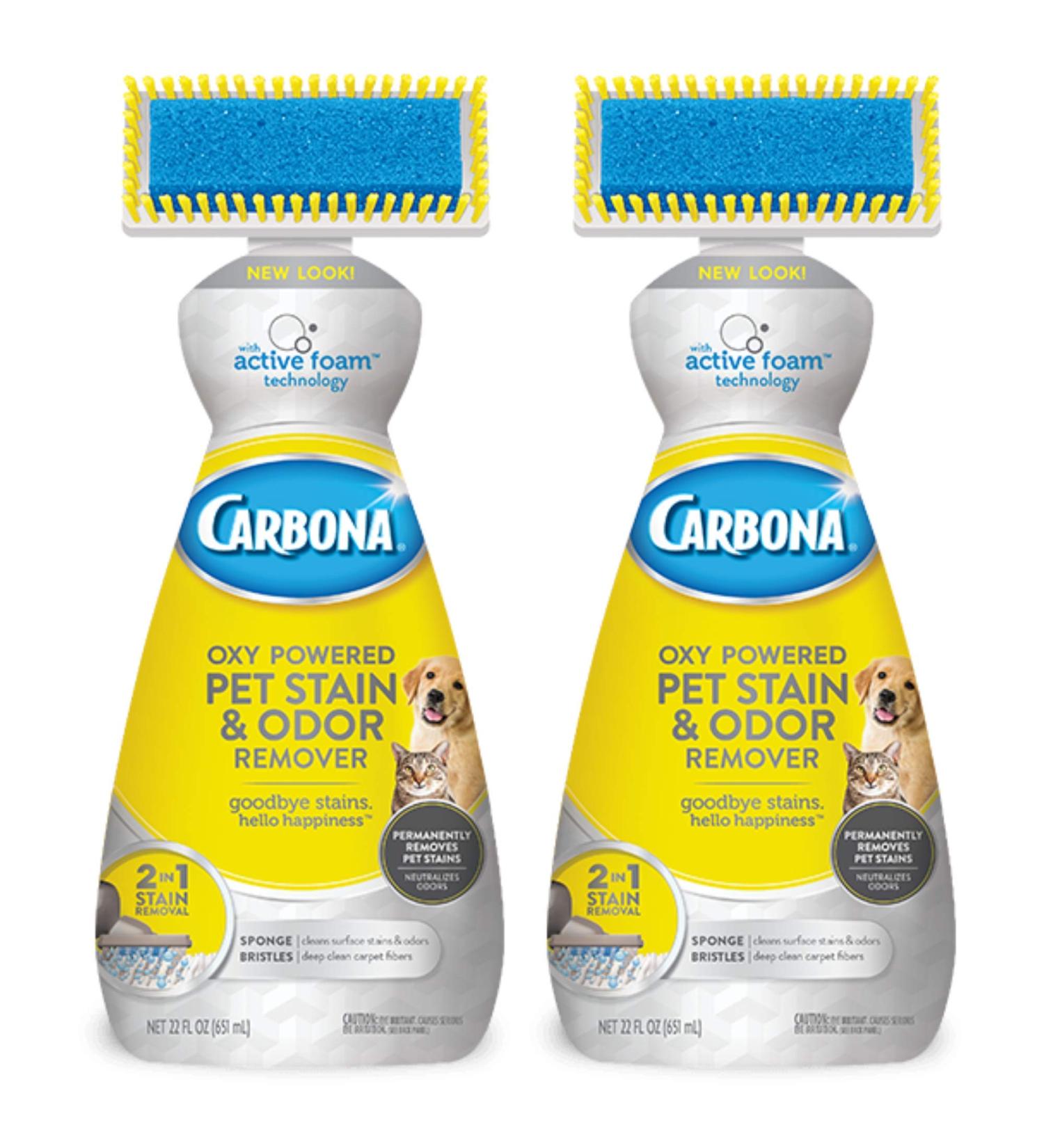 Carbona Oxy-Powered Pet Stain & Odor Remover | Active Foam Technology | 22 Fl Oz (2 Pack) - Buy Online on GoSupps.com