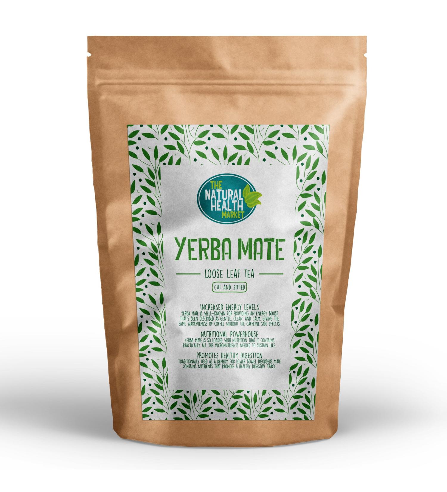 Yerba Mate Loose Tea 100g - The Natural Health Market - 100 Grams - Buy Online on GoSupps.com
