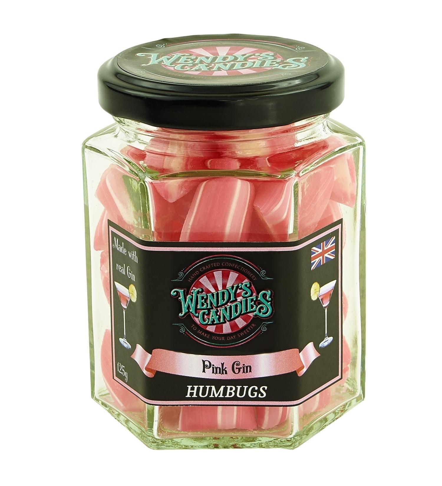 Wendy's Candies - sweets Humbugs - Pink Gin Cocktail - Handcrafted confectionery - delicious sweet - Candy - gifts ideas for all occasions - ref PG PINK-GIN - Buy Online on GoSupps.com